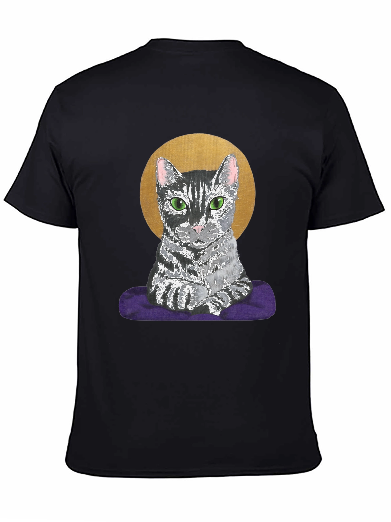 Cat Halo T-Shirt - Regal Feline Tee