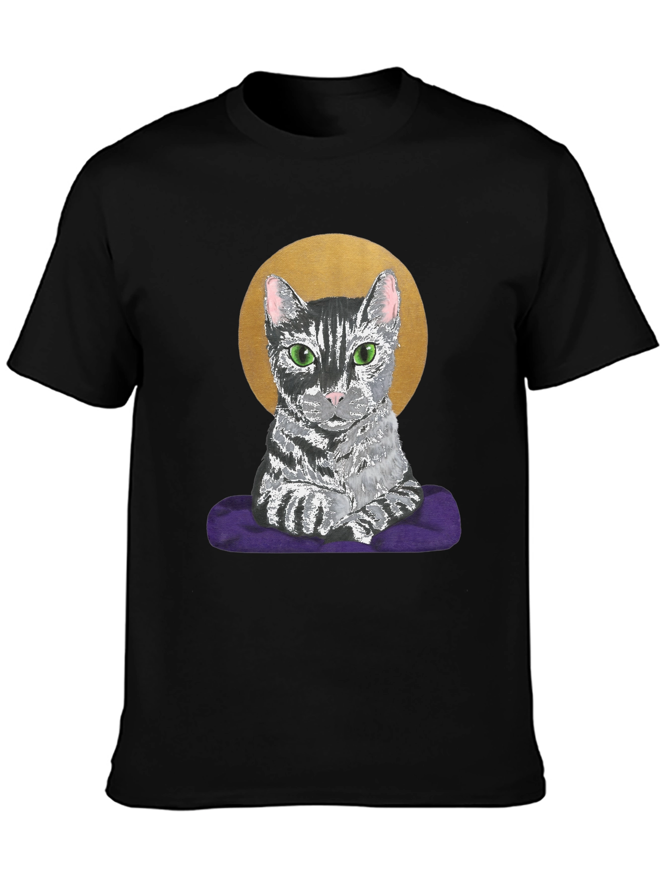 Cat Halo T-Shirt - Regal Feline Tee