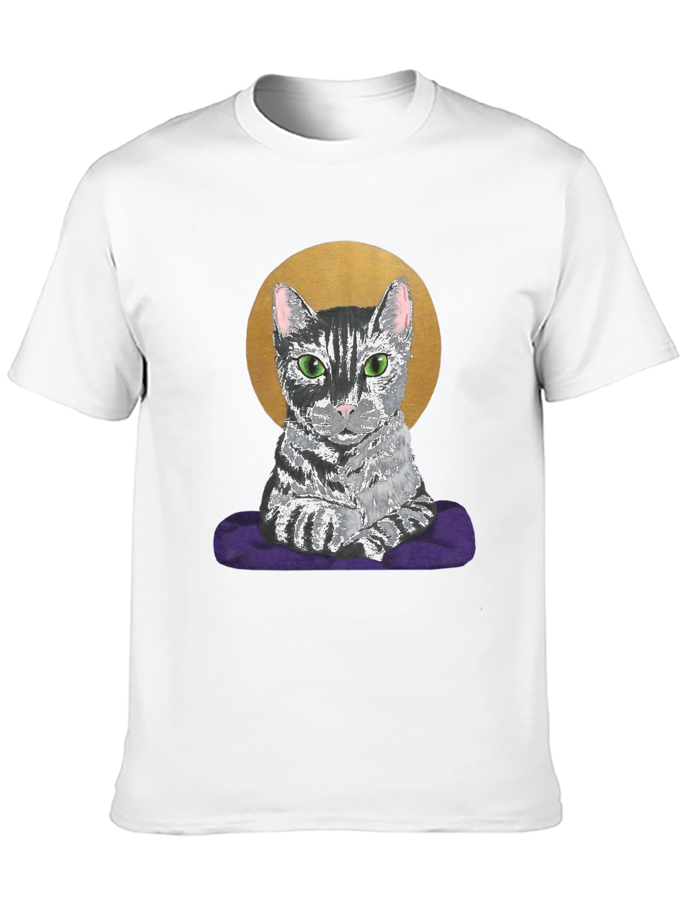 Cat Halo T-Shirt - Regal Feline Tee