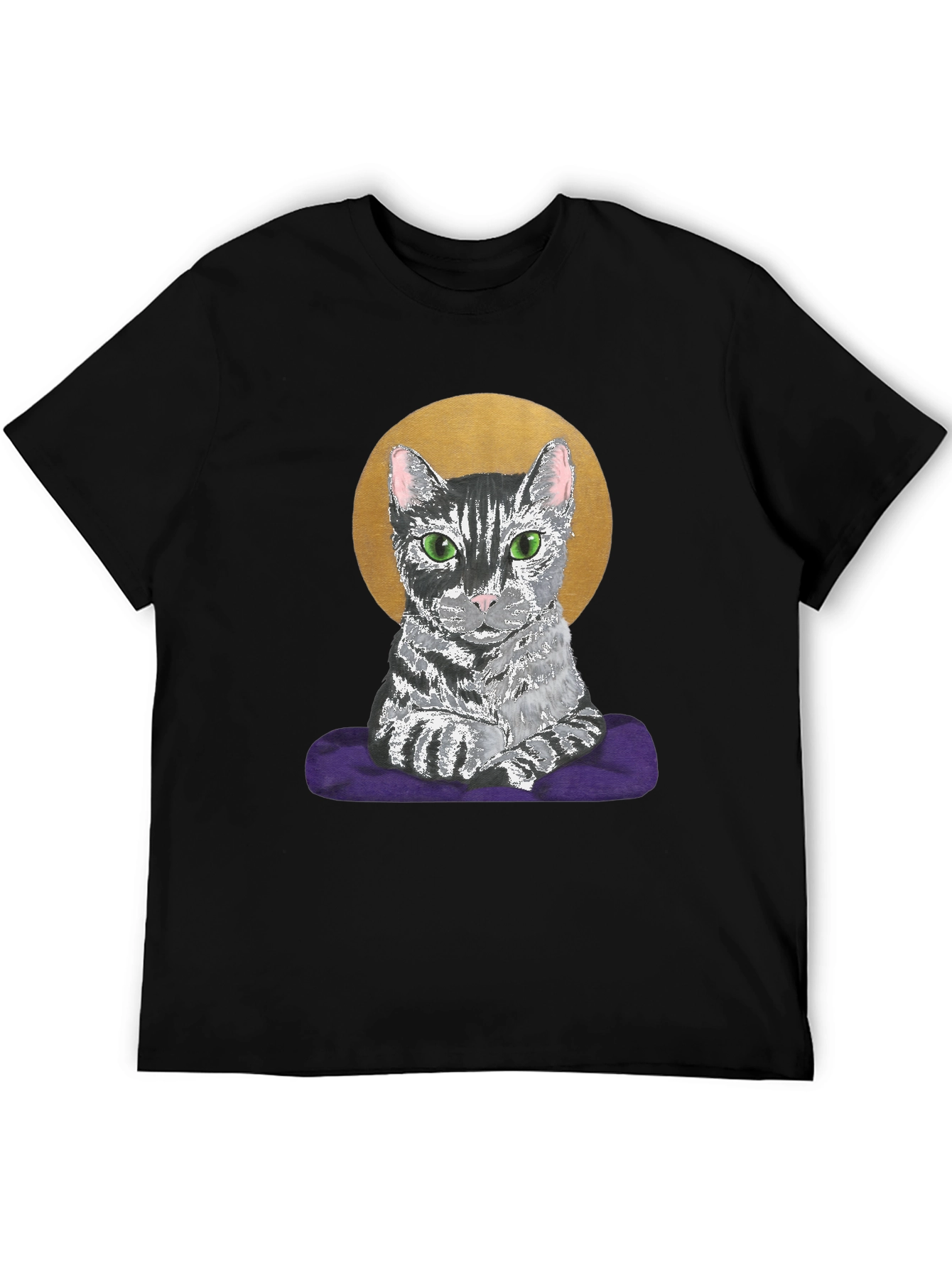 Cat Halo T-Shirt - Regal Feline Tee