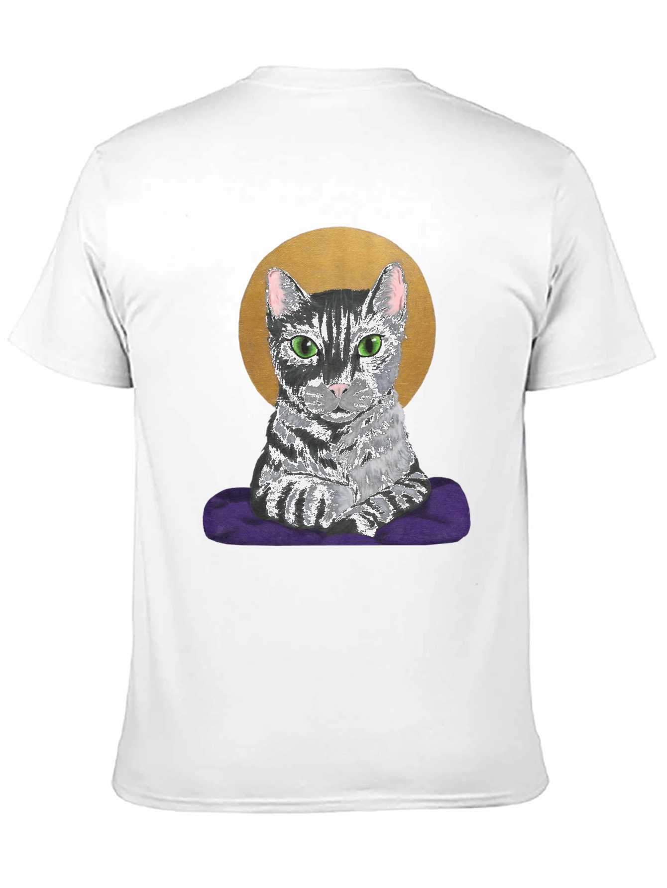 Cat Halo T-Shirt - Regal Feline Tee