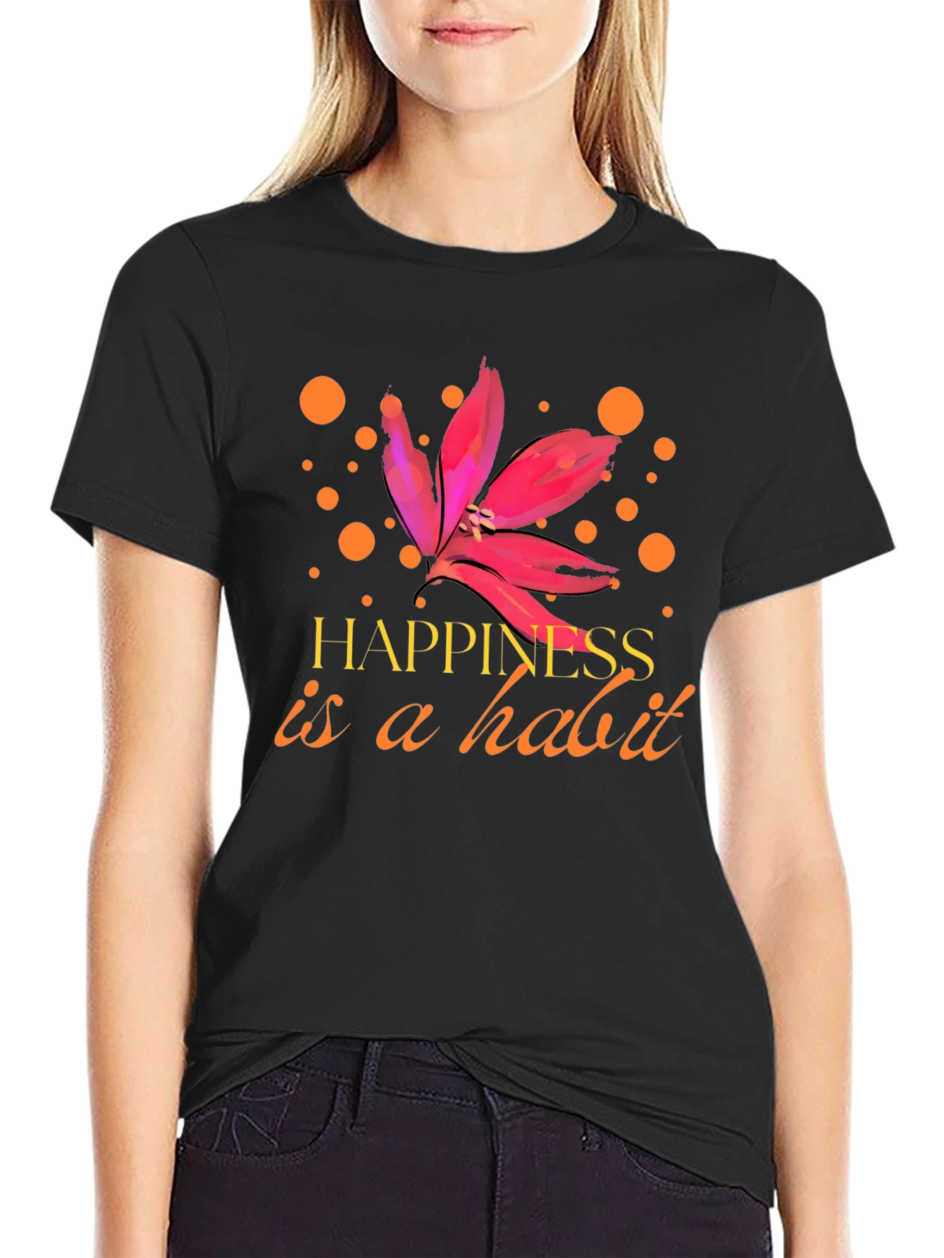 Happiness is a Habit Graphic Tee