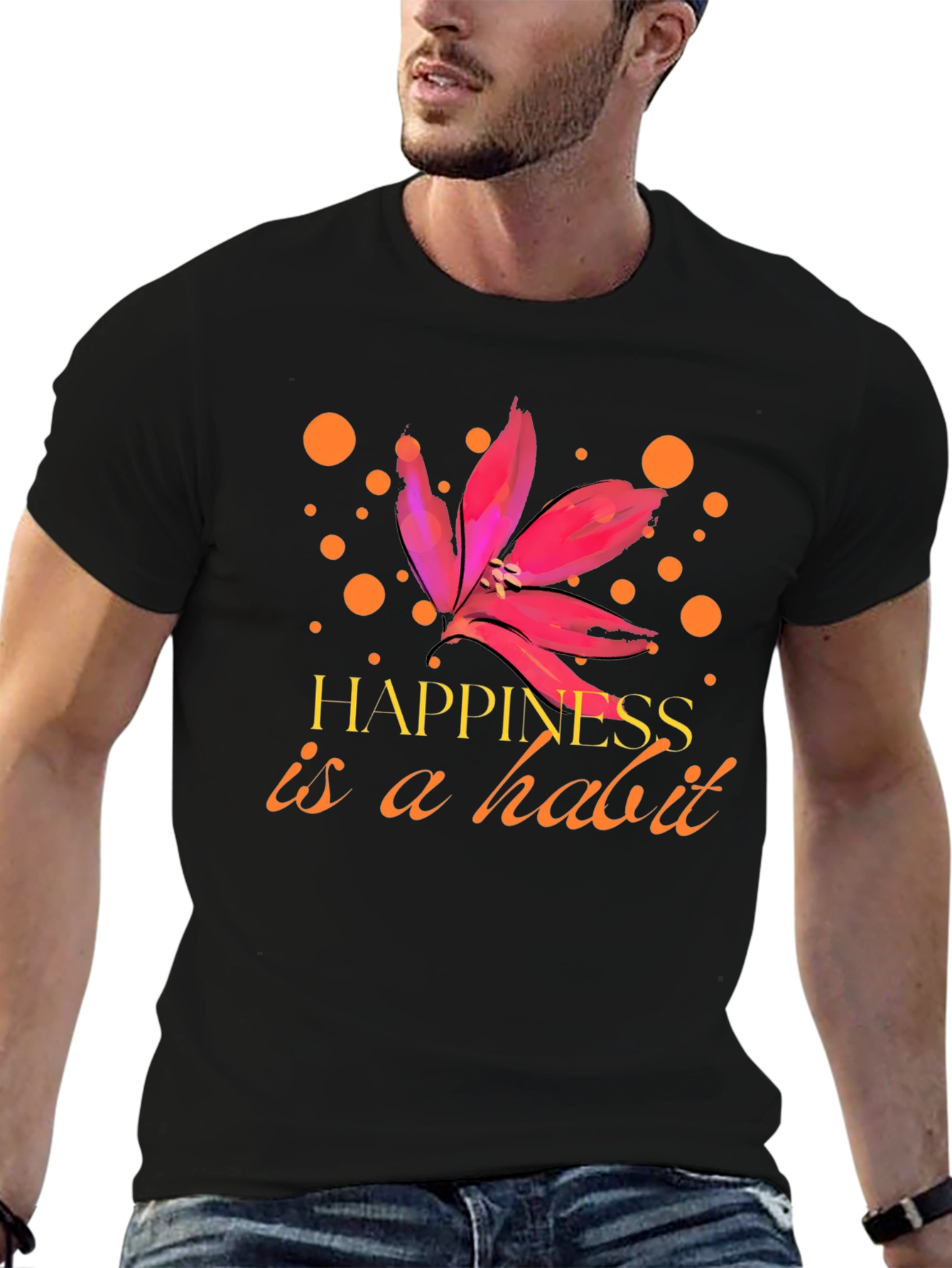 Happiness is a Habit Graphic Tee