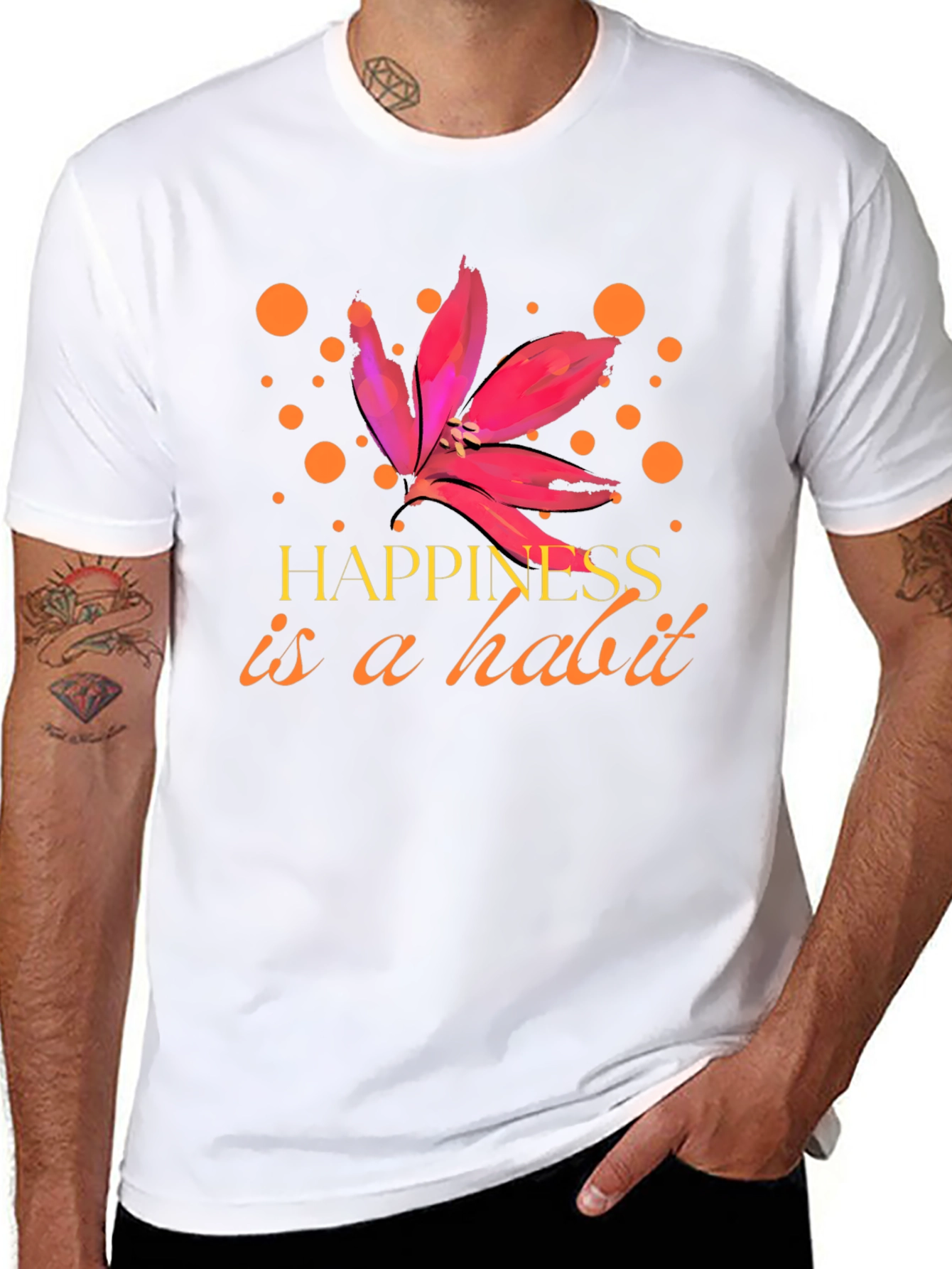 Happiness is a Habit Graphic Tee