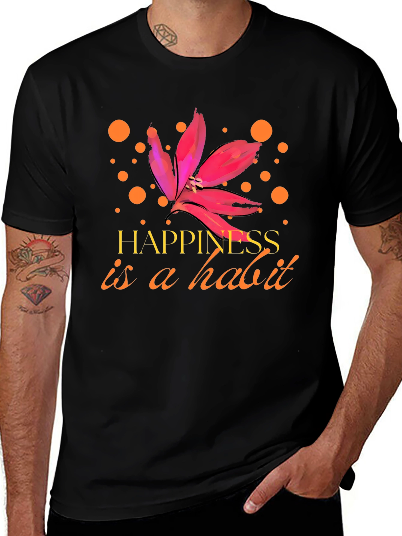 Happiness is a Habit Graphic Tee