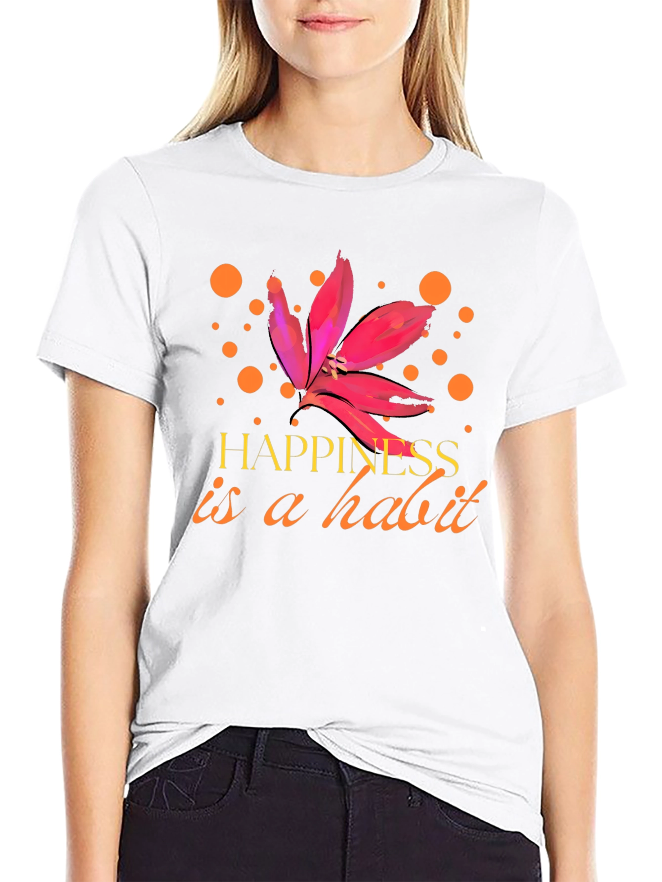 Happiness is a Habit Graphic Tee
