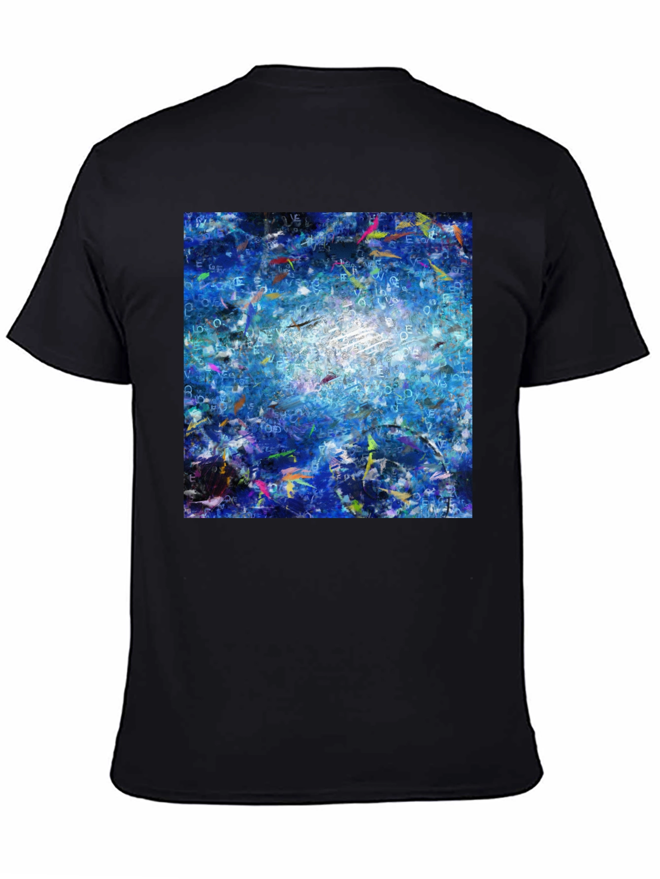 Abstract Blue T-Shirt