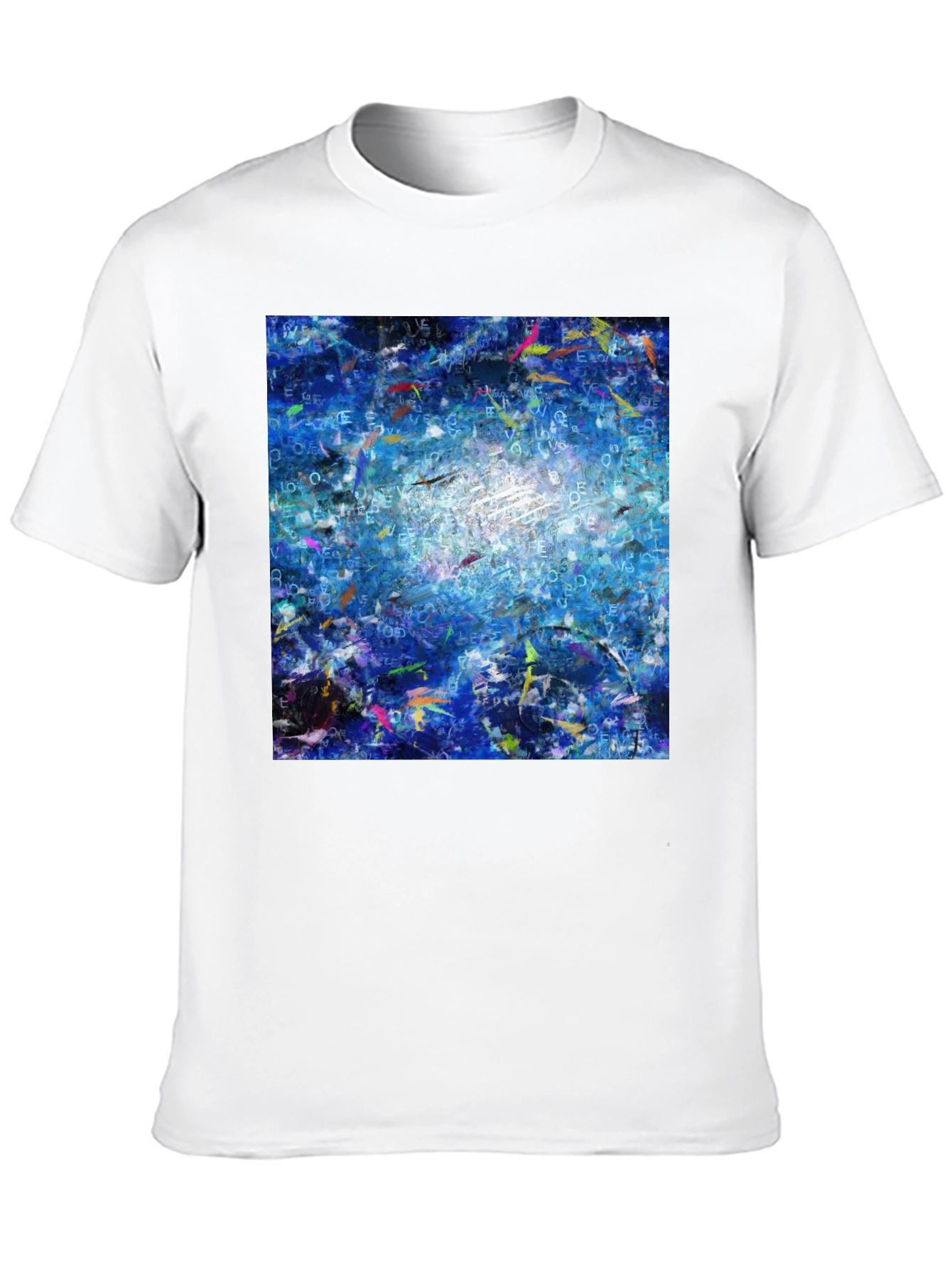 Abstract Blue T-Shirt