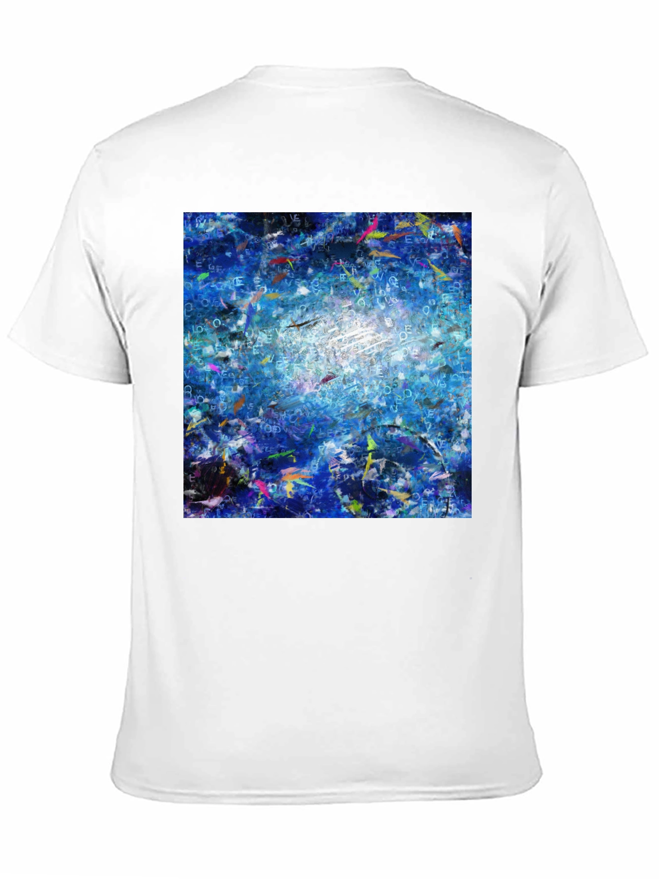 Abstract Blue T-Shirt