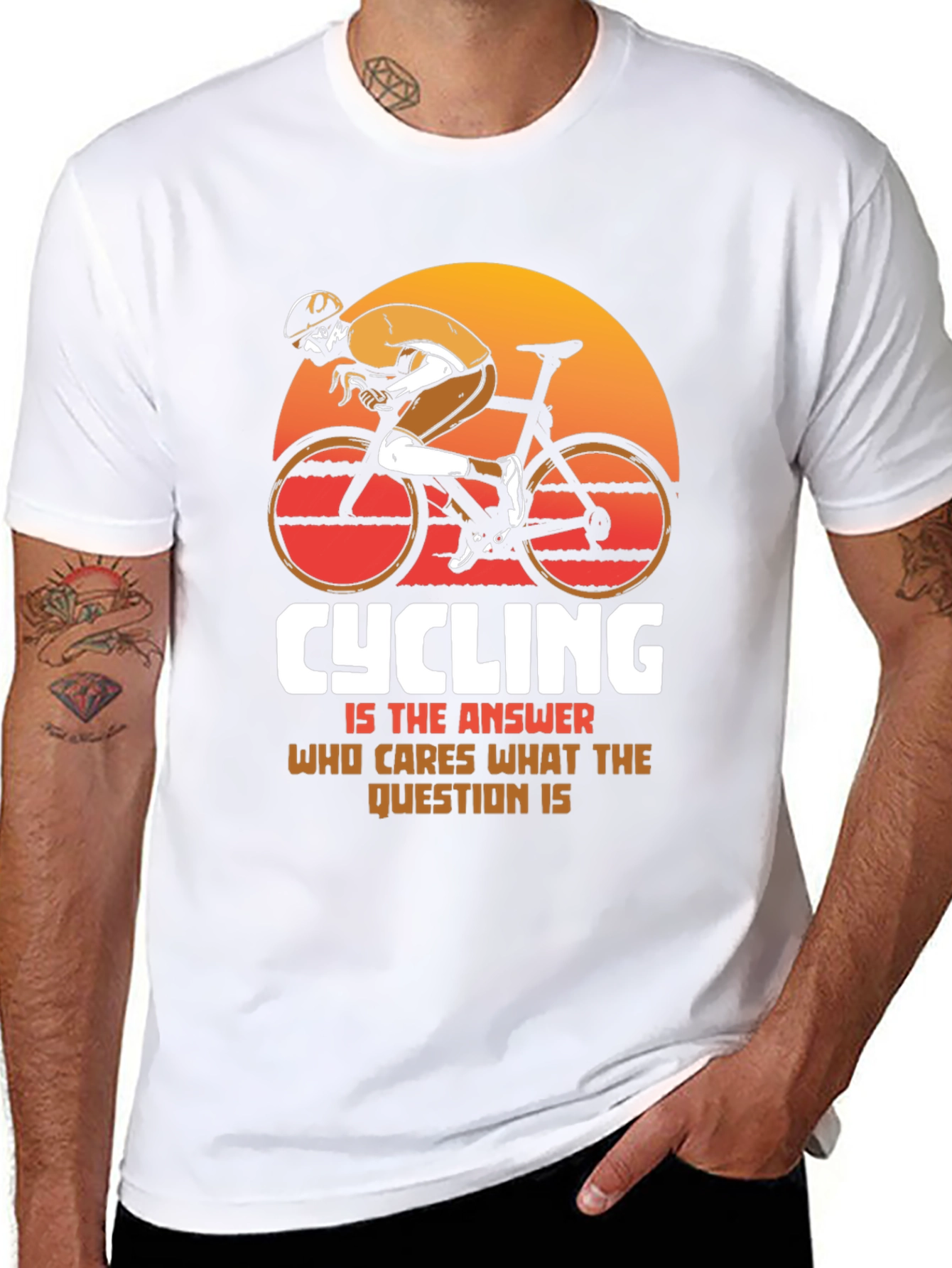 Cycling is the Answer Graphic Tee