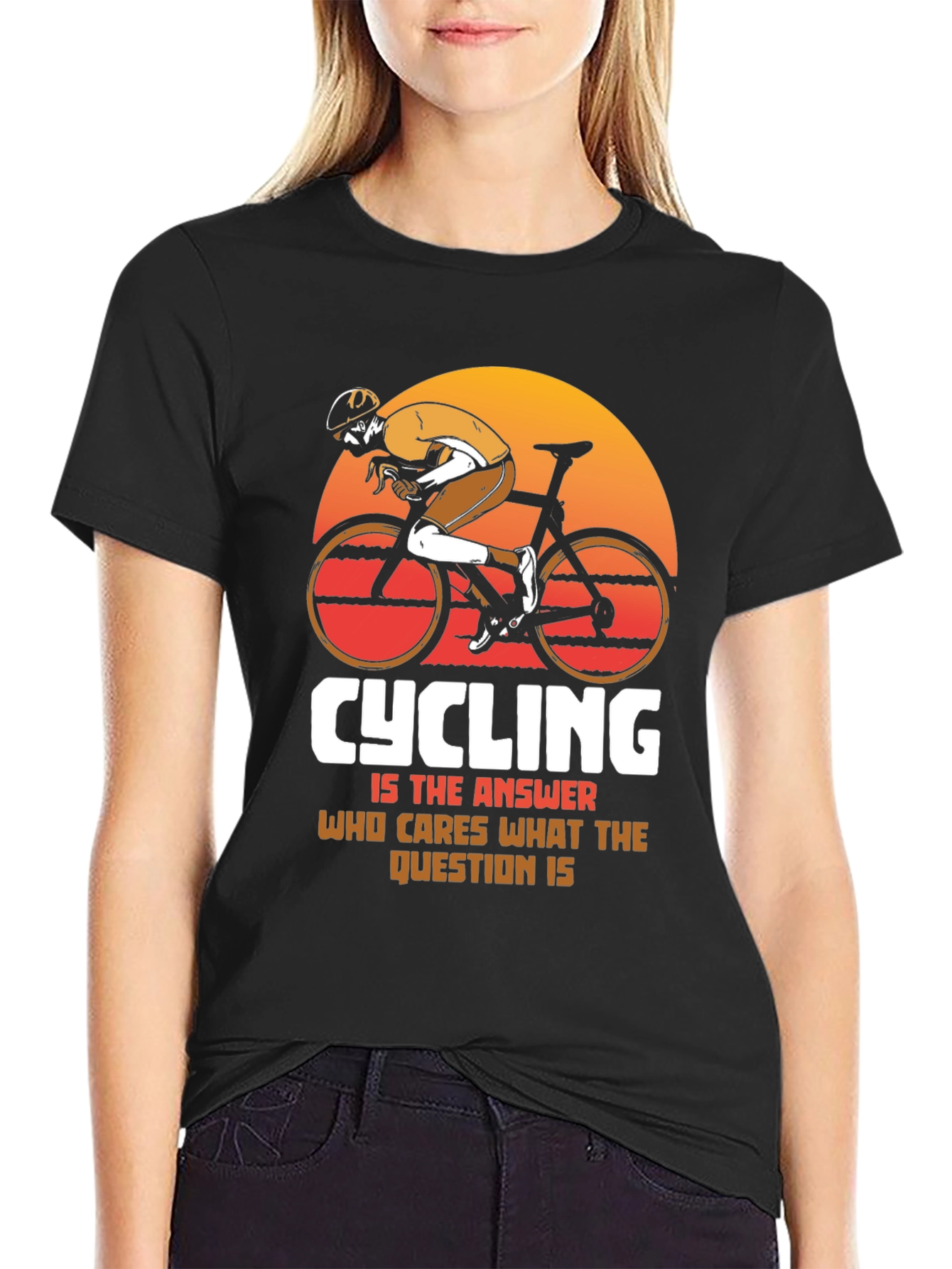 Cycling is the Answer Graphic Tee