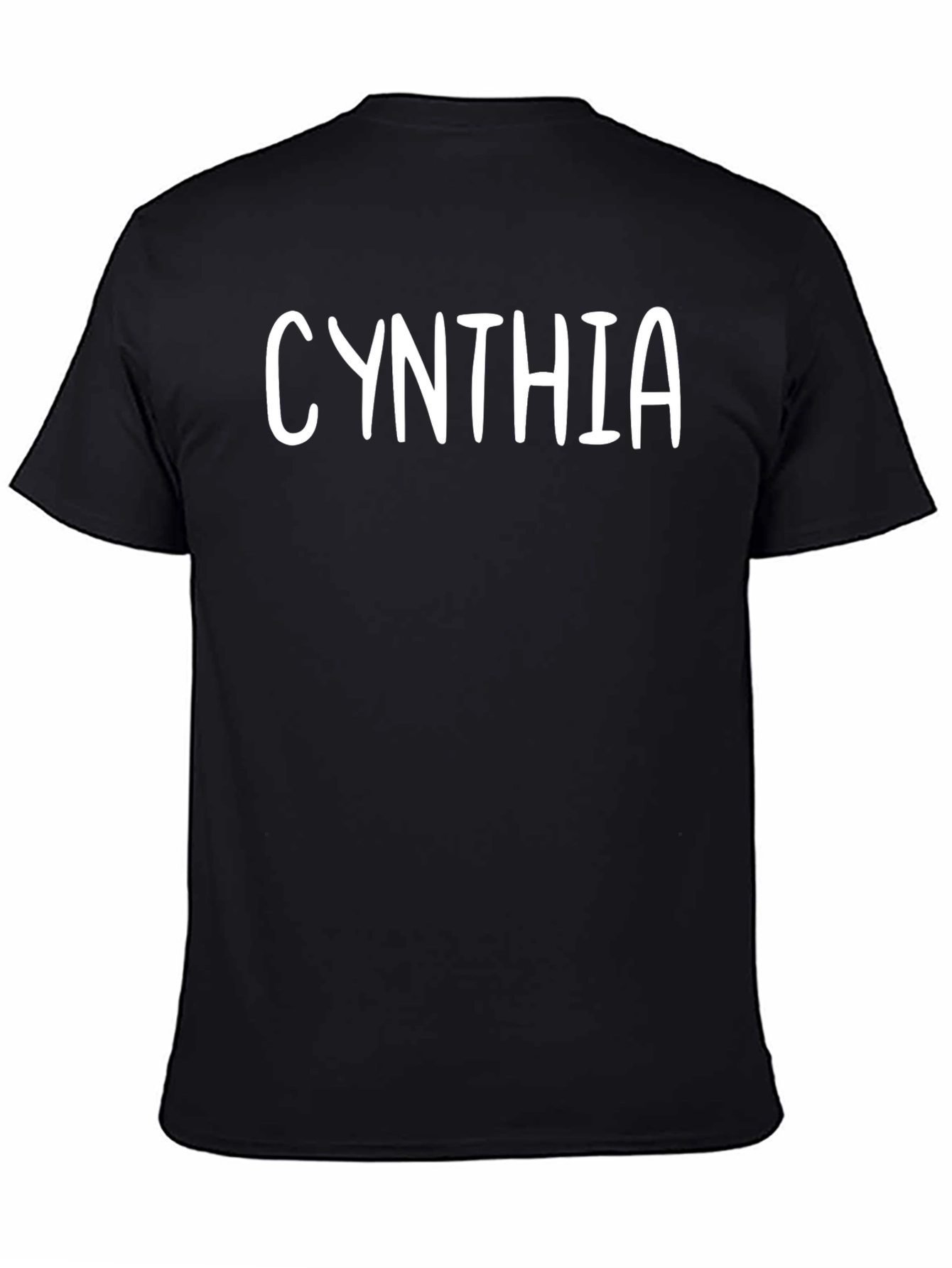 Cynthia Personalized Black T-Shirt