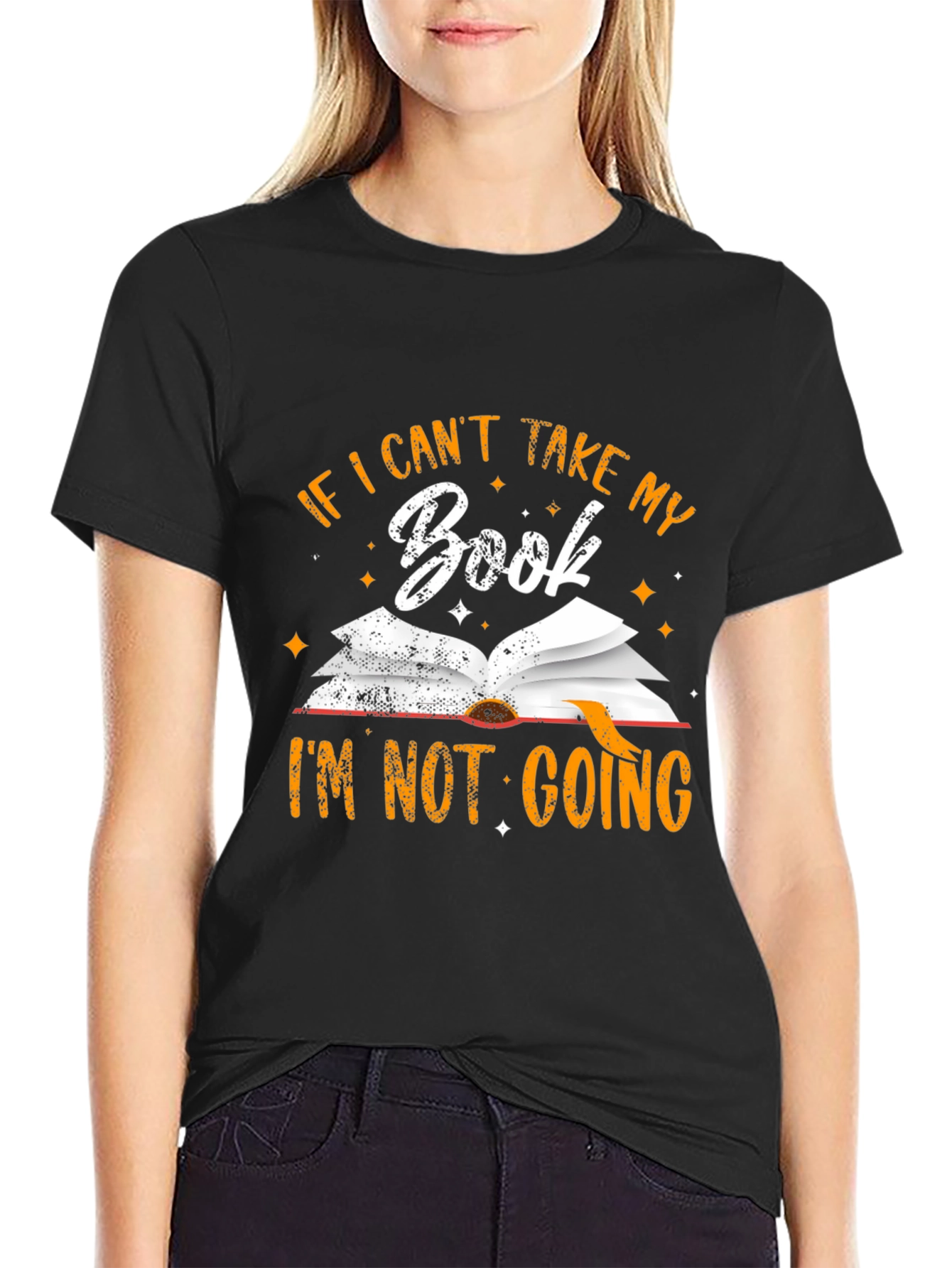 Book Lover T-Shirt: If I Cant Take My Book