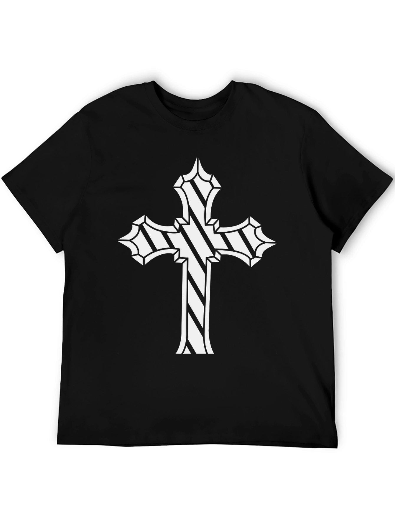 Graphic Cross Black T-Shirt