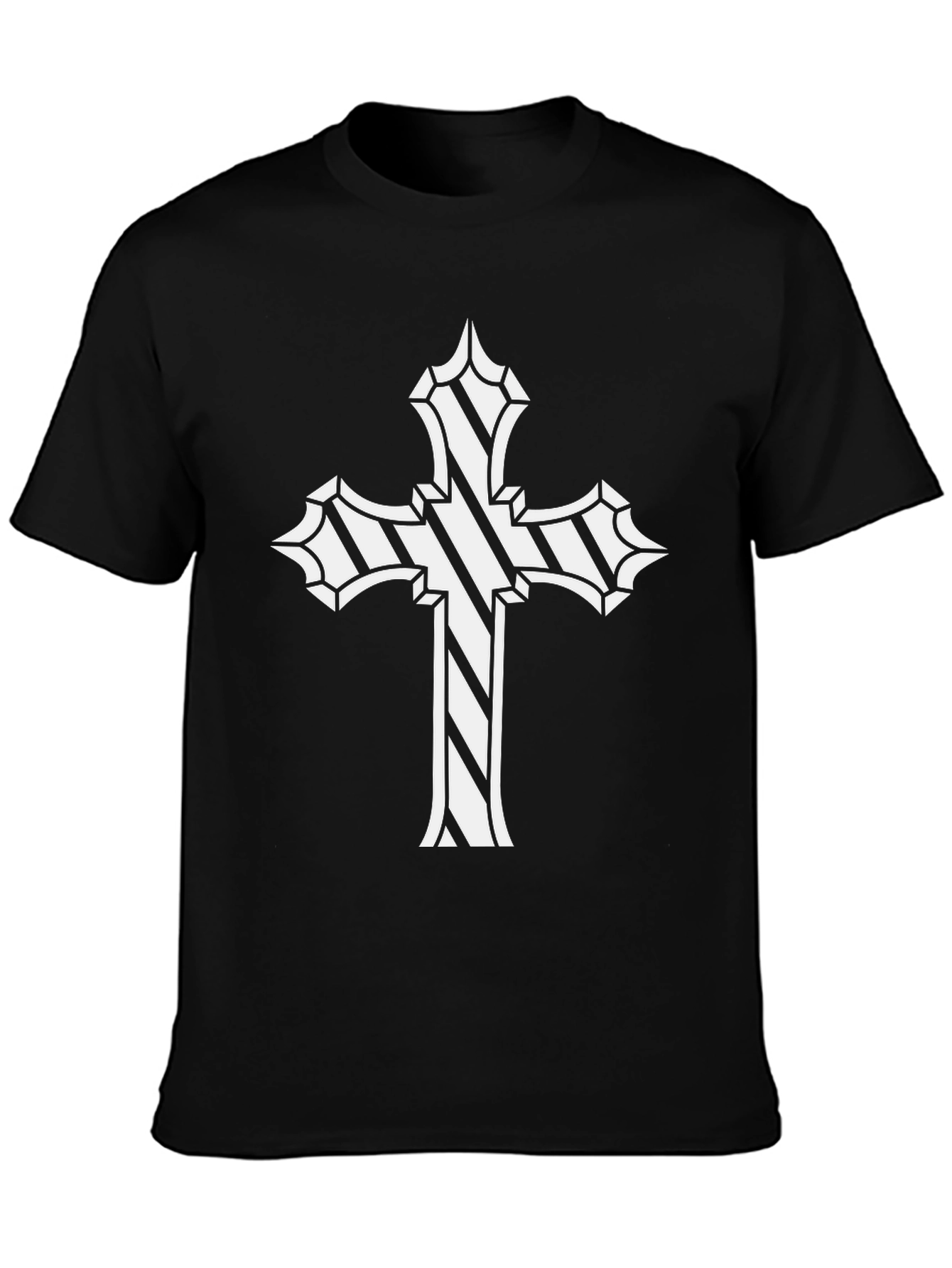 Graphic Cross Black T-Shirt
