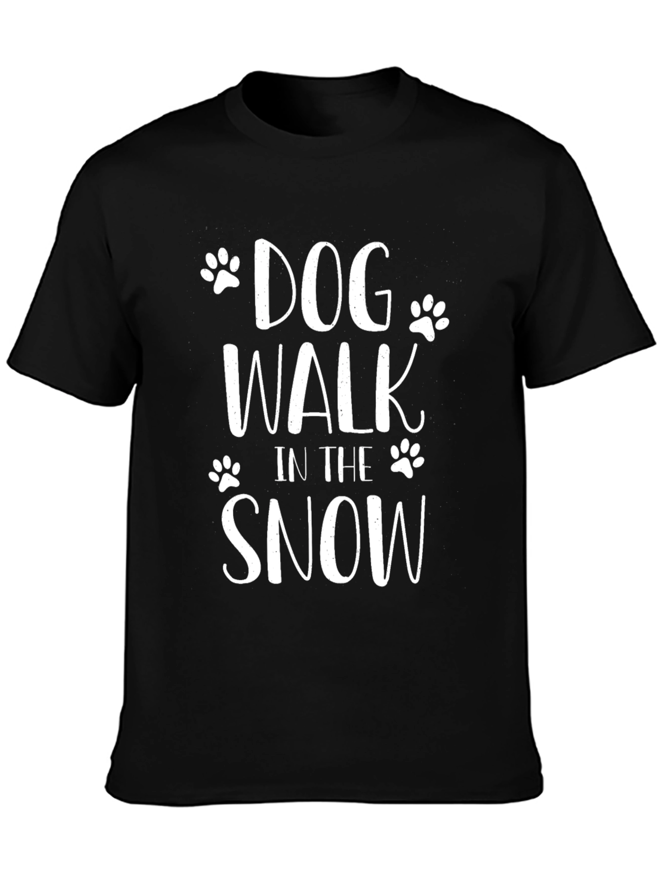 Dog Walk in the Snow Graphic Tee