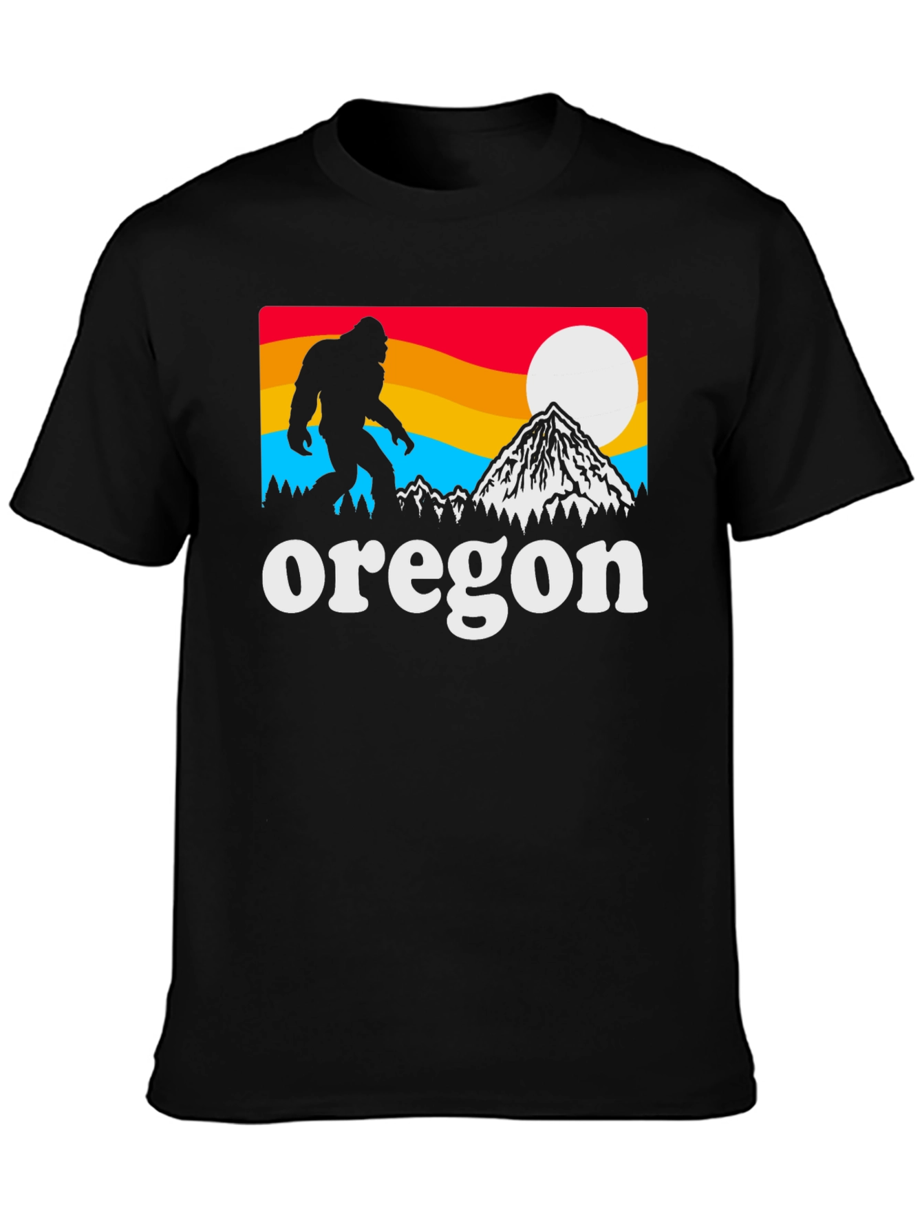 Oregon Bigfoot Graphic Tee - Black