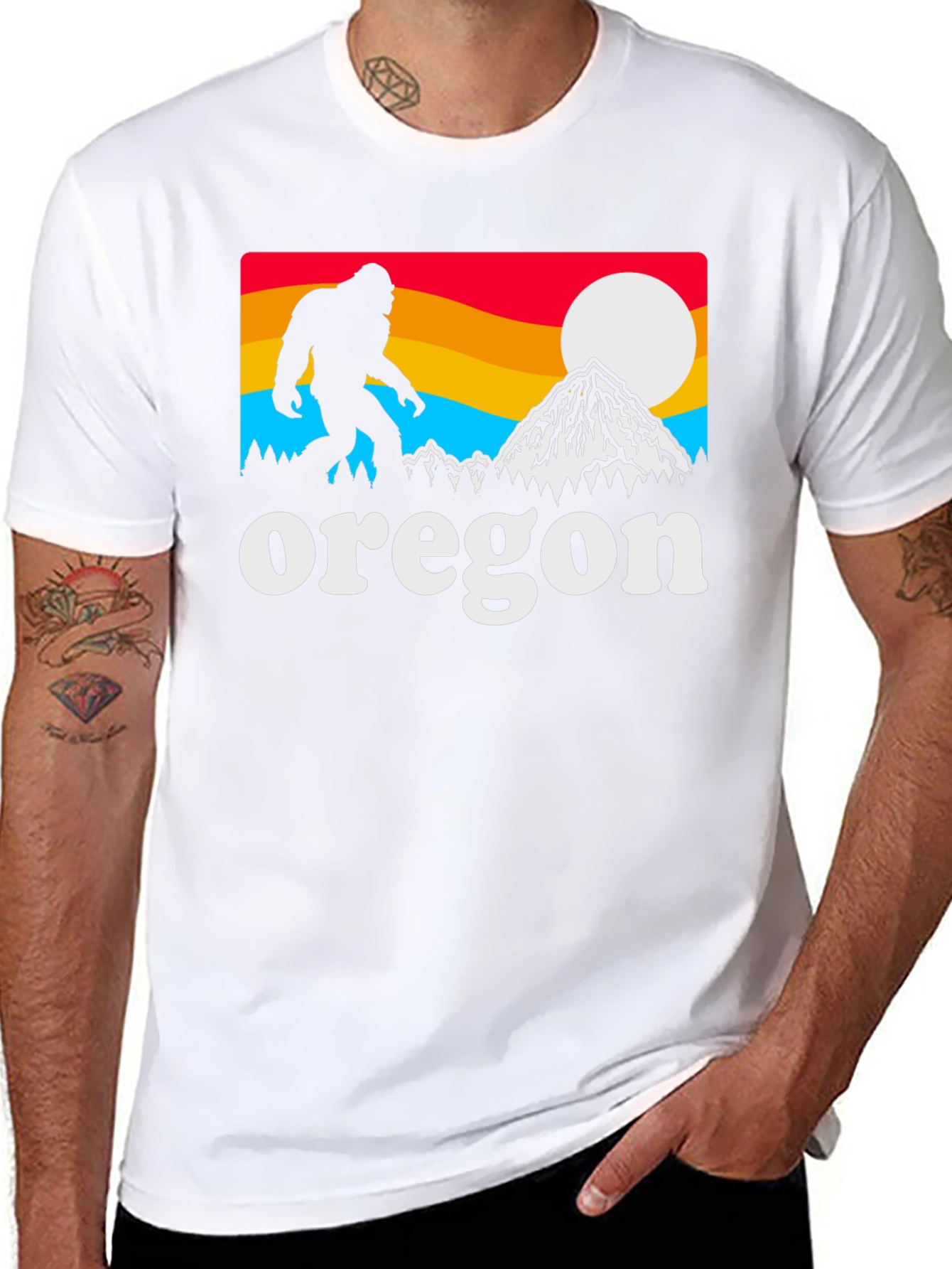 Oregon Bigfoot Graphic Tee - Black