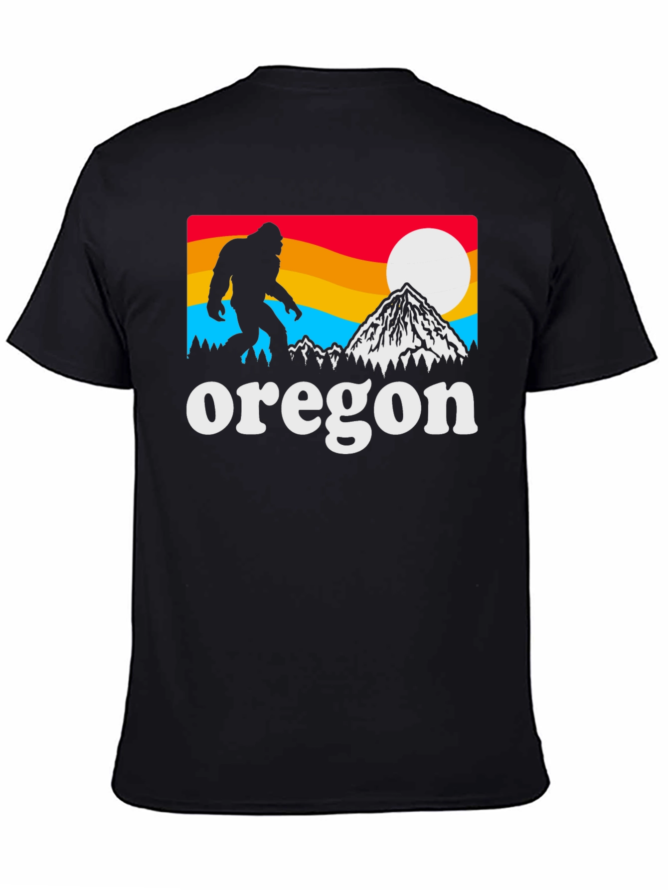 Oregon Bigfoot Graphic Tee - Black