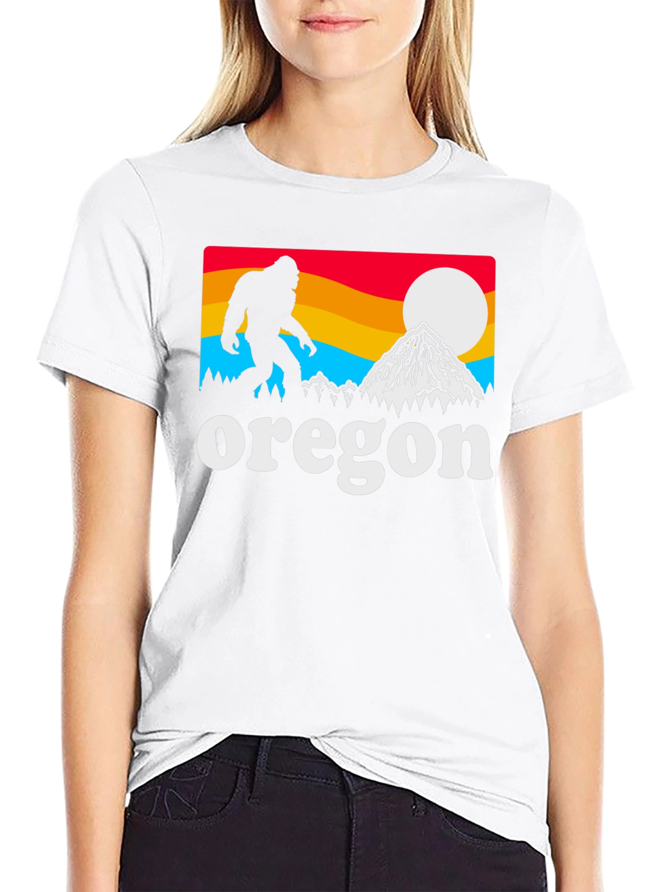 Oregon Bigfoot Graphic Tee - Black