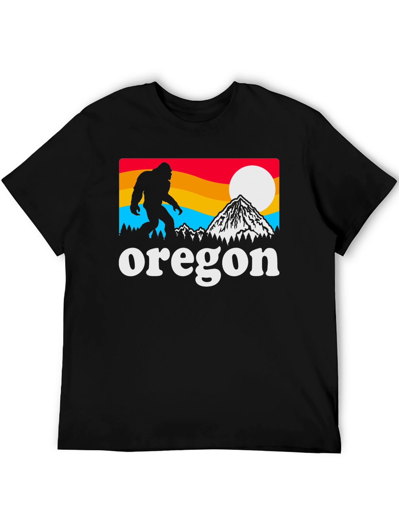 Oregon Bigfoot Graphic Tee - Black