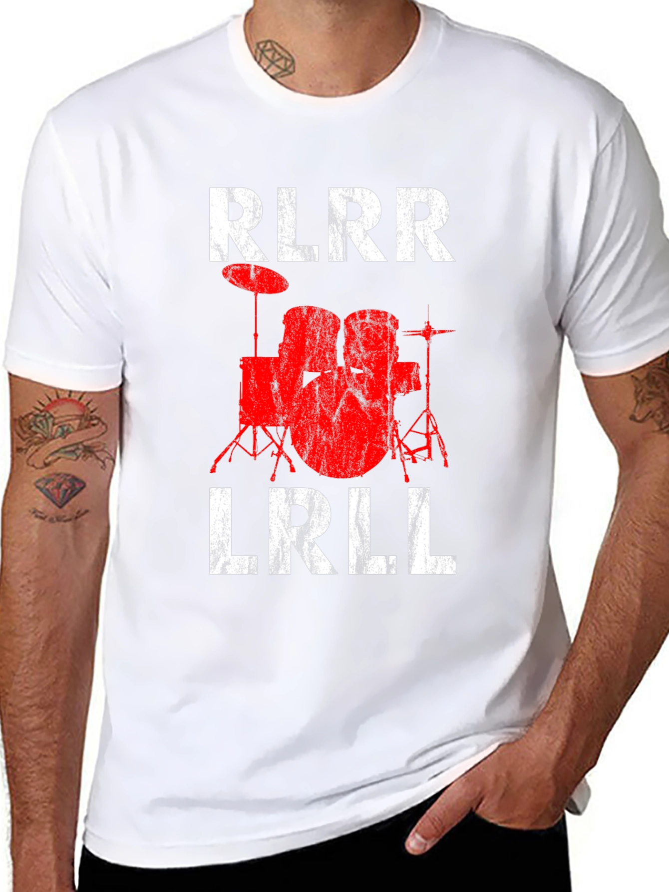 Drummer Rhythm T-Shirt - RLRR LRLL