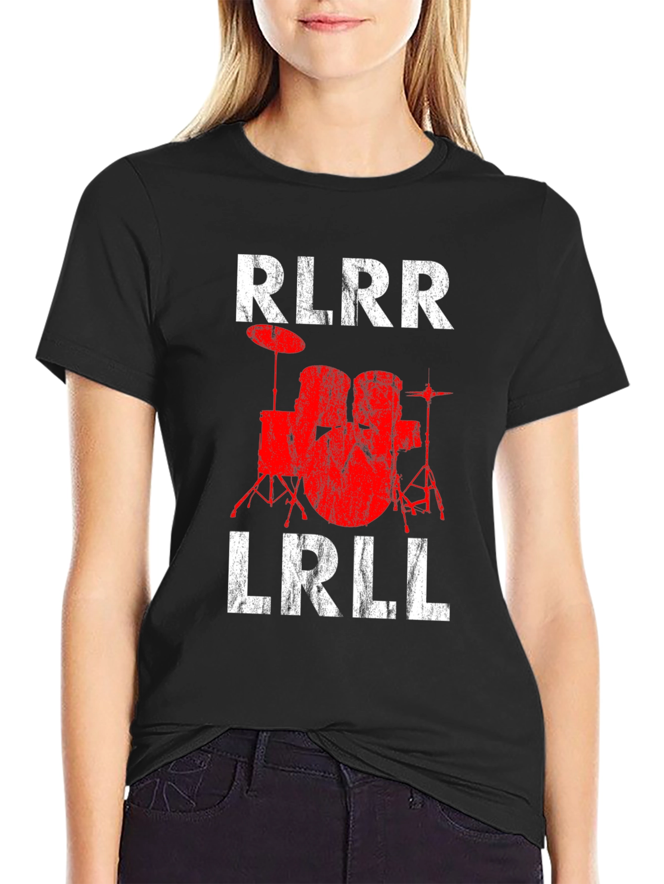 Drummer Rhythm T-Shirt - RLRR LRLL