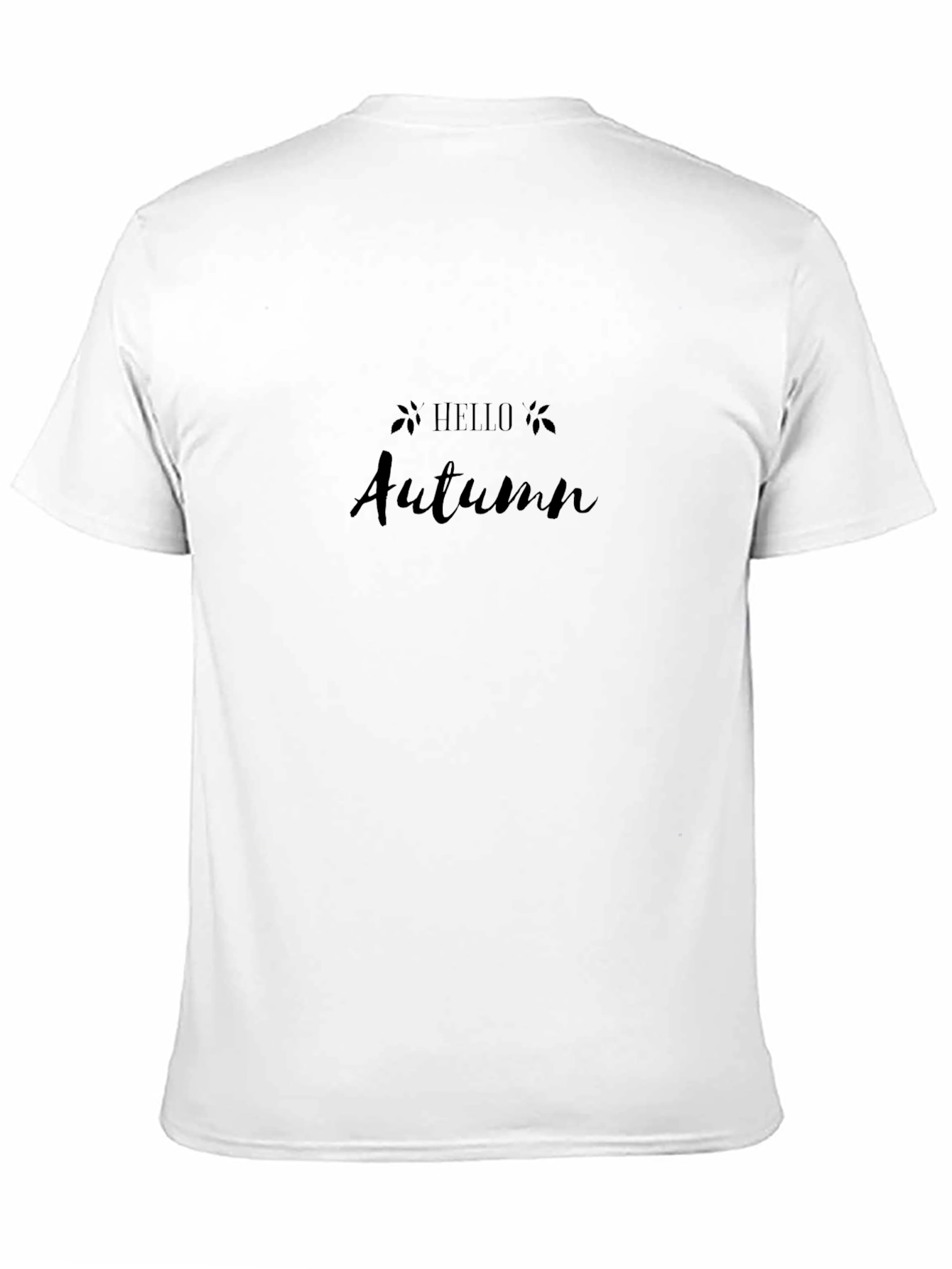 Hello Autumn Black Graphic Tee
