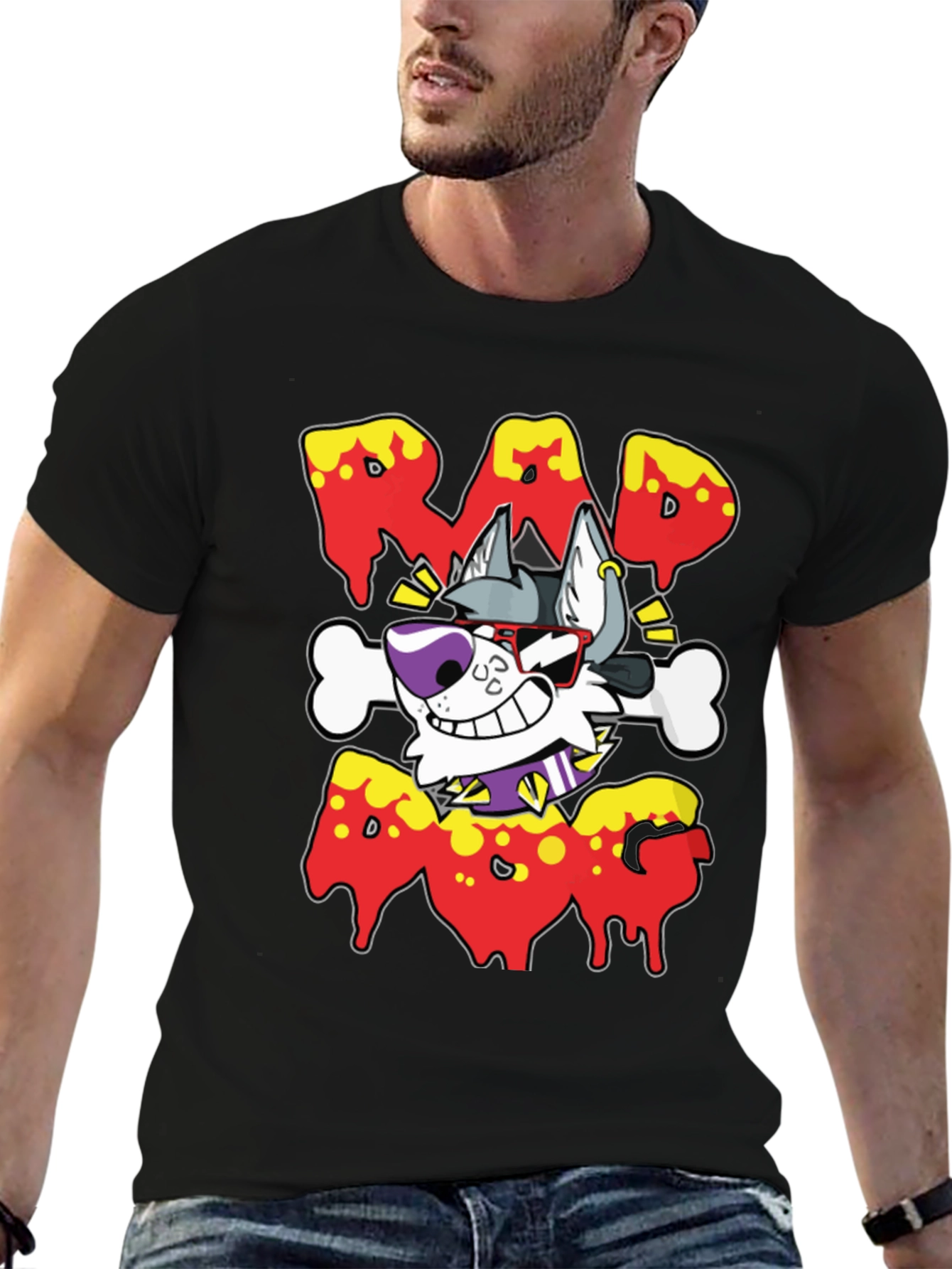 Rad Dog T-Shirt - Cartoon Style