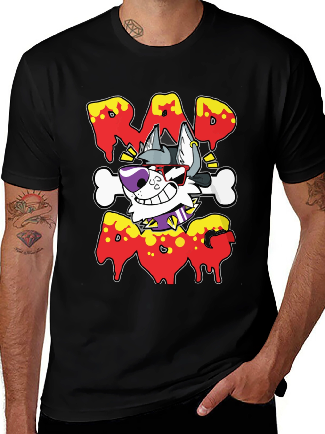 Rad Dog T-Shirt - Cartoon Style