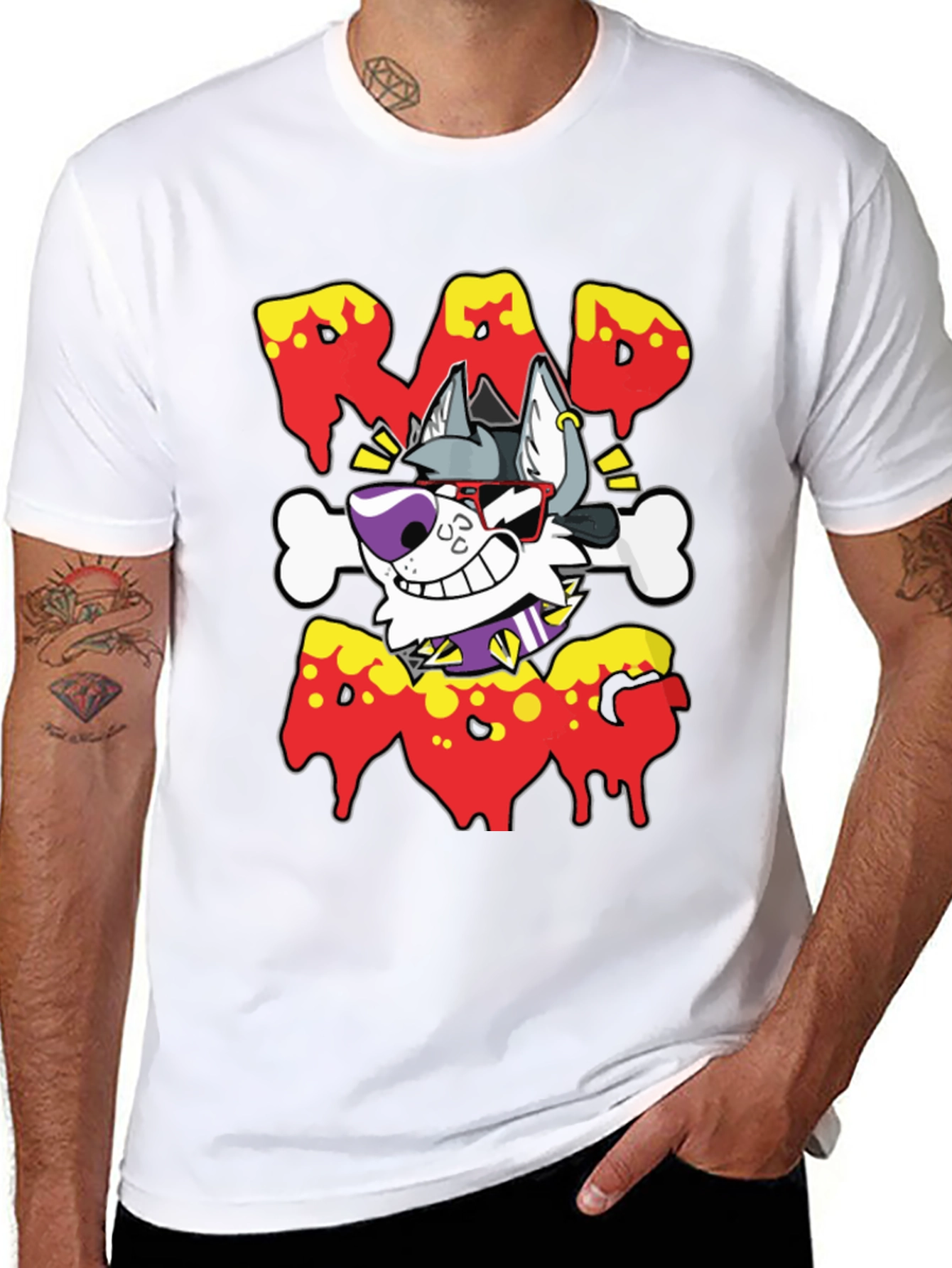 Rad Dog T-Shirt - Cartoon Style