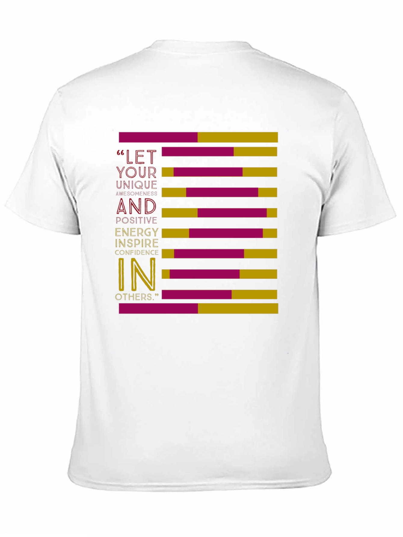 Motivational Graphic Print Crew Neck T-Shirt