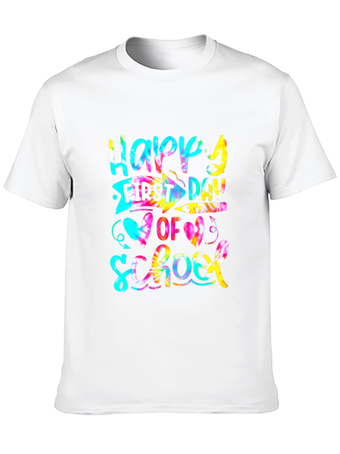 Happy First Day of School Tie Dye T-Shirt