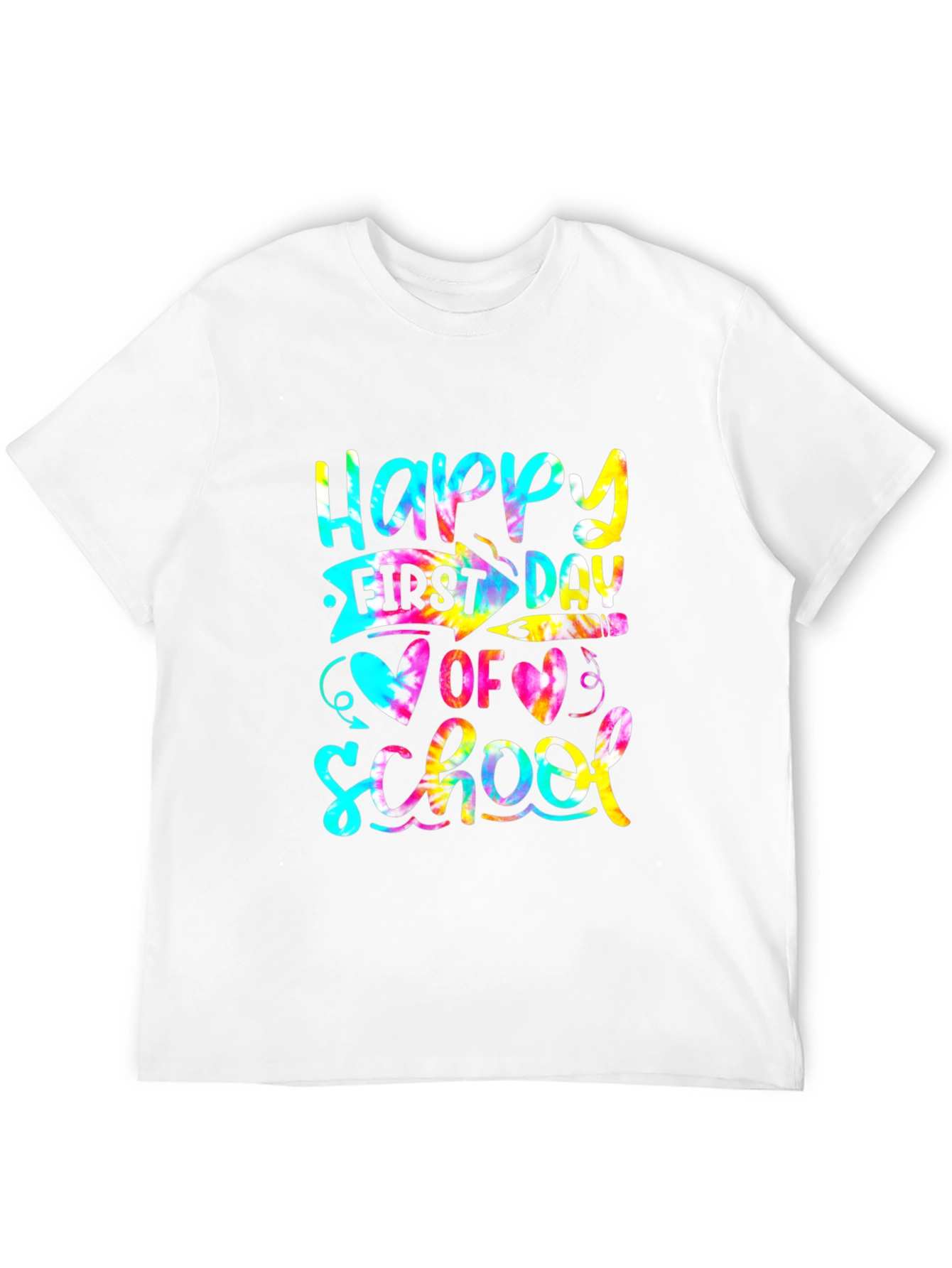 Happy First Day of School Tie Dye T-Shirt