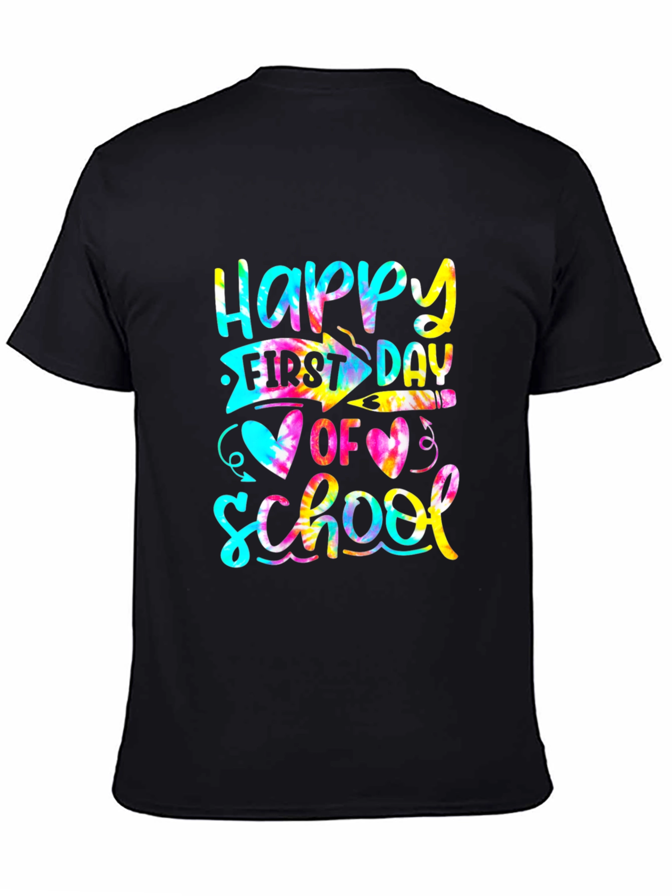 Happy First Day of School Tie Dye T-Shirt