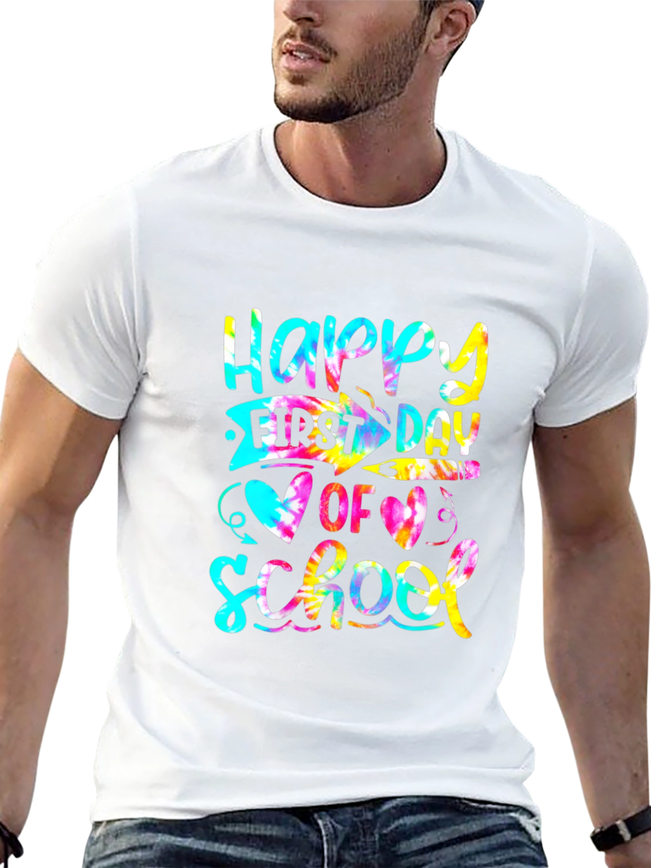 Happy First Day of School Tie Dye T-Shirt
