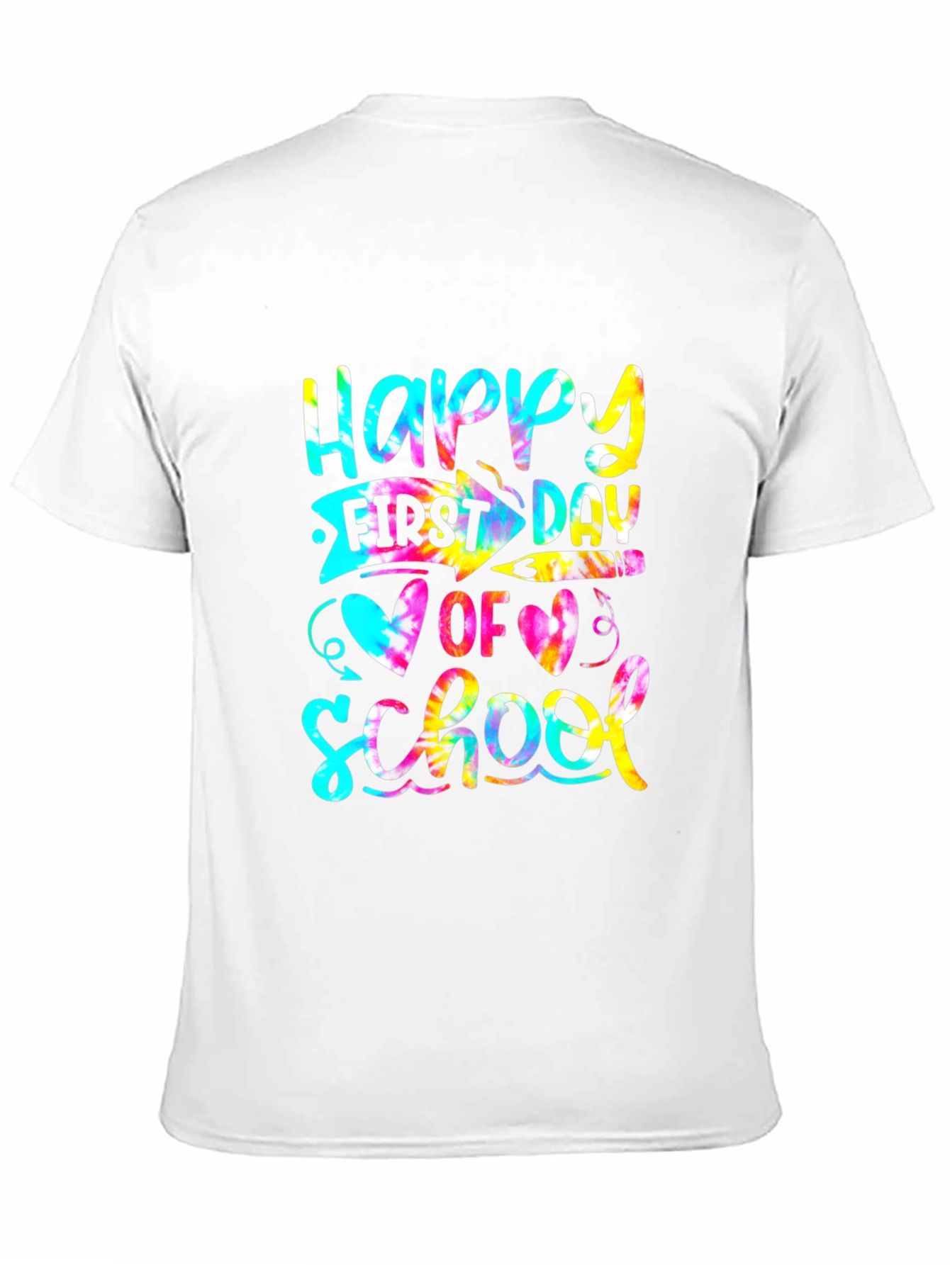 Happy First Day of School Tie Dye T-Shirt