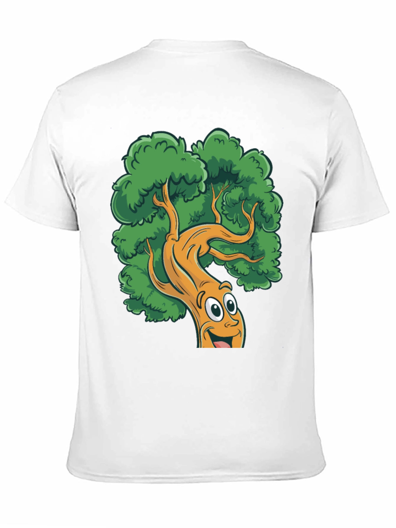 Cartoon Tree Black T-Shirt