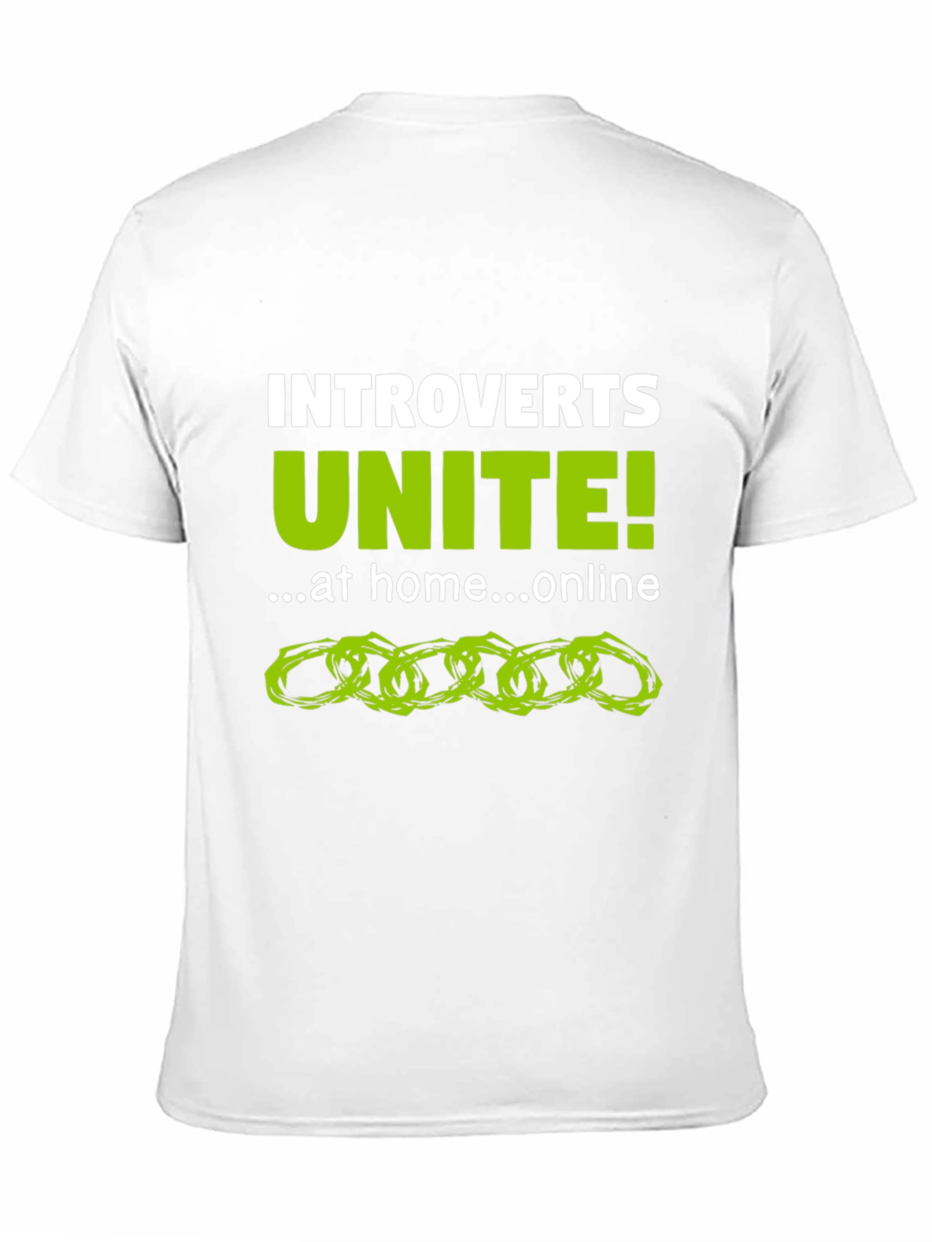Introvert Unite! Black Graphic Tee