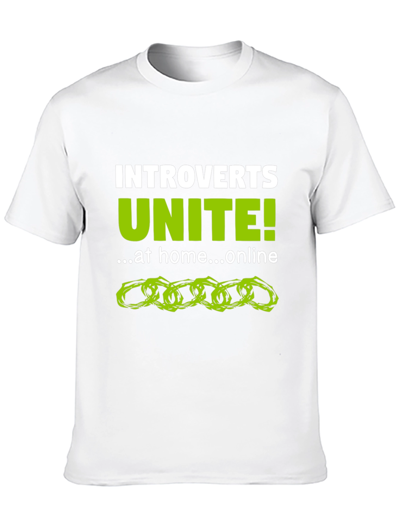 Introvert Unite! Black Graphic Tee