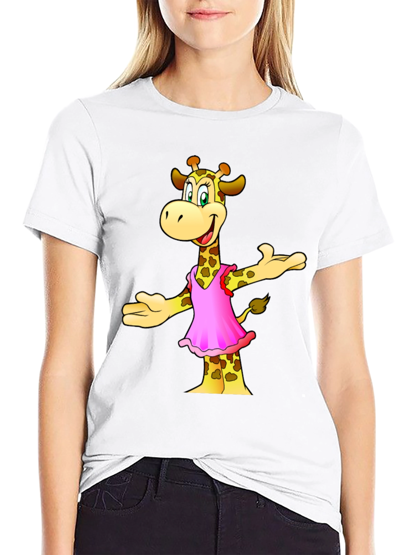 Cartoon Giraffe T-Shirt