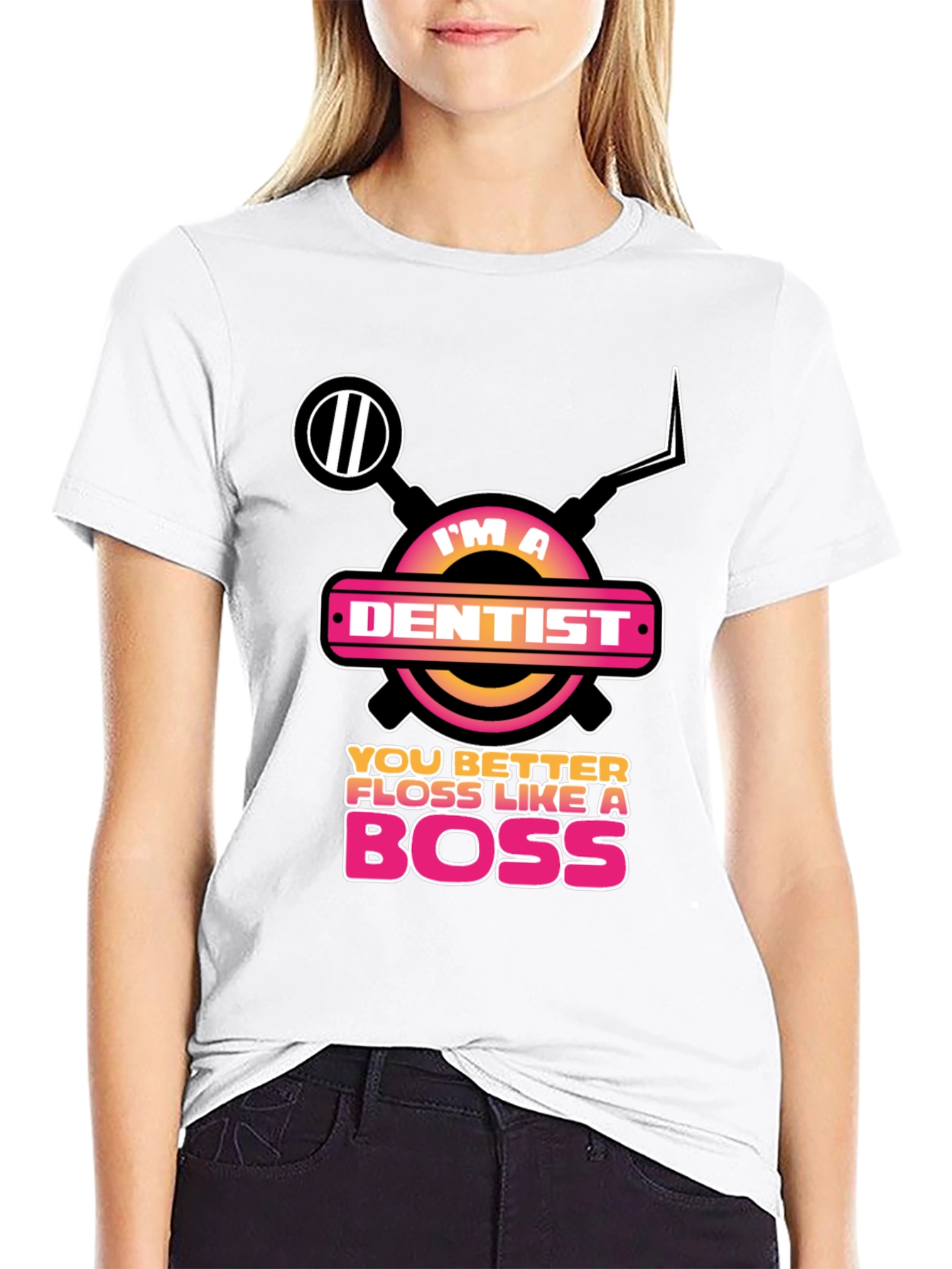 Im a Dentist Floss Like a Boss Graphic Tee
