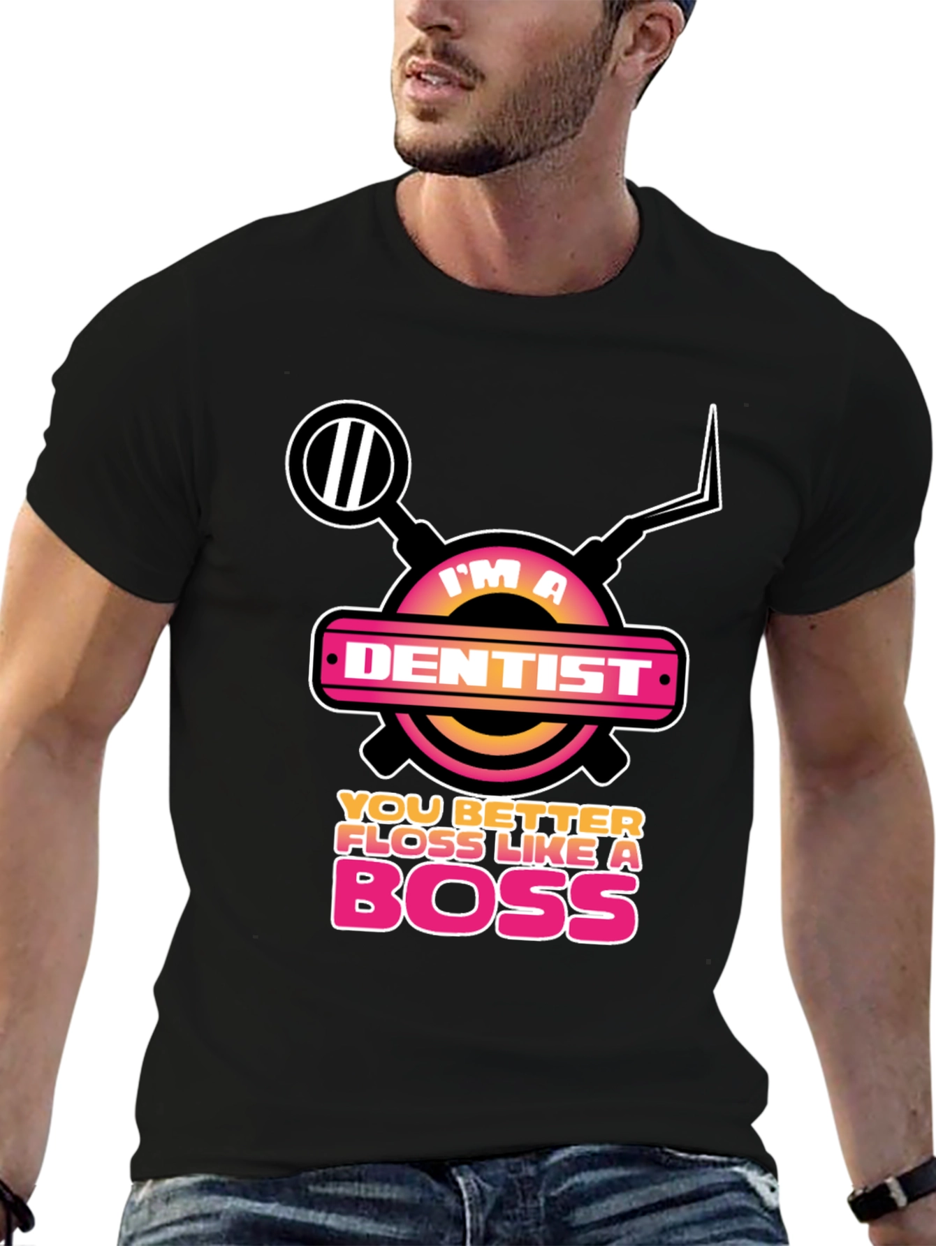 Im a Dentist Floss Like a Boss Graphic Tee