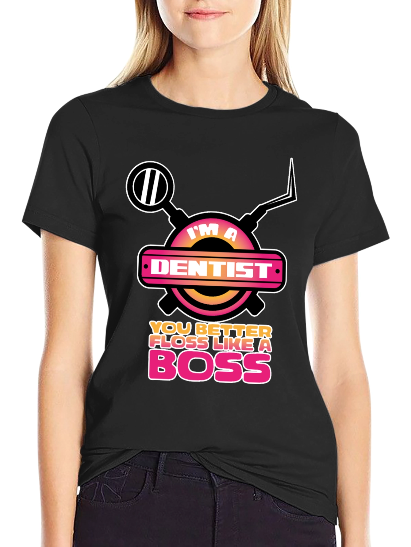 Im a Dentist Floss Like a Boss Graphic Tee