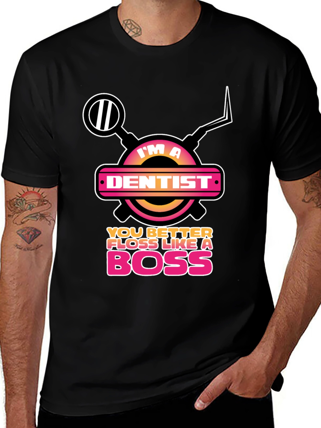 Im a Dentist Floss Like a Boss Graphic Tee