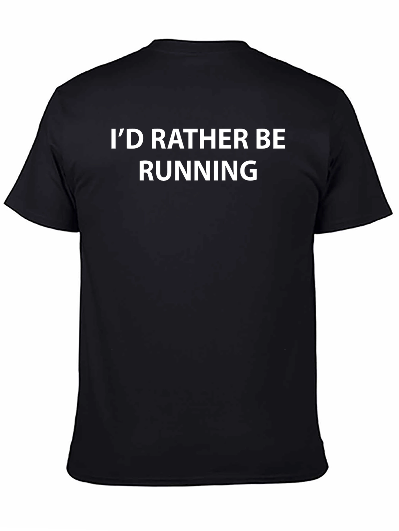 Id Rather Be Running Black T-Shirt
