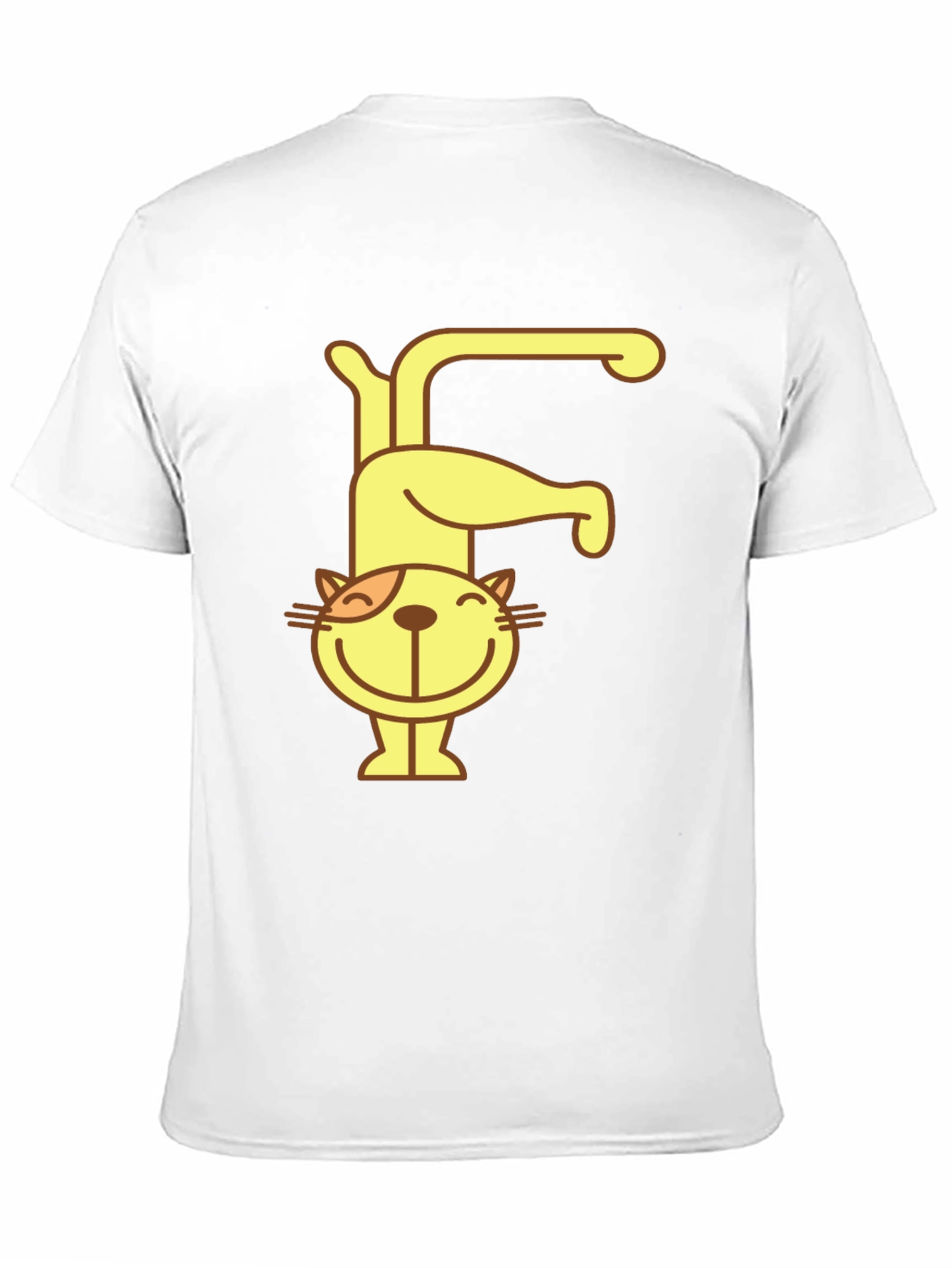 Cat Letter F Black T-Shirt