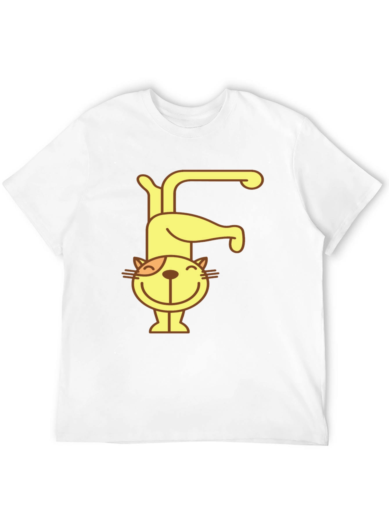 Cat Letter F Black T-Shirt