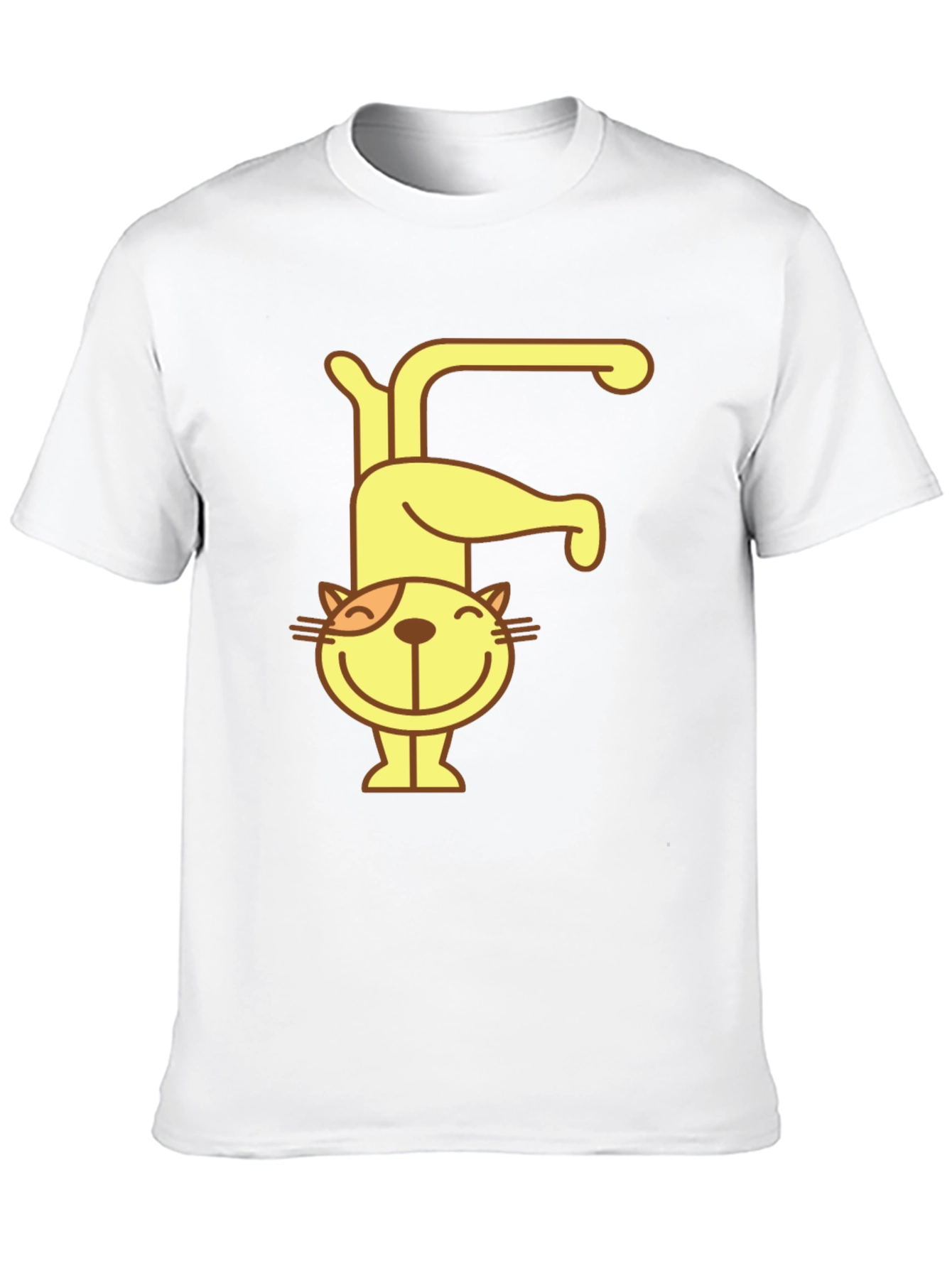 Cat Letter F Black T-Shirt