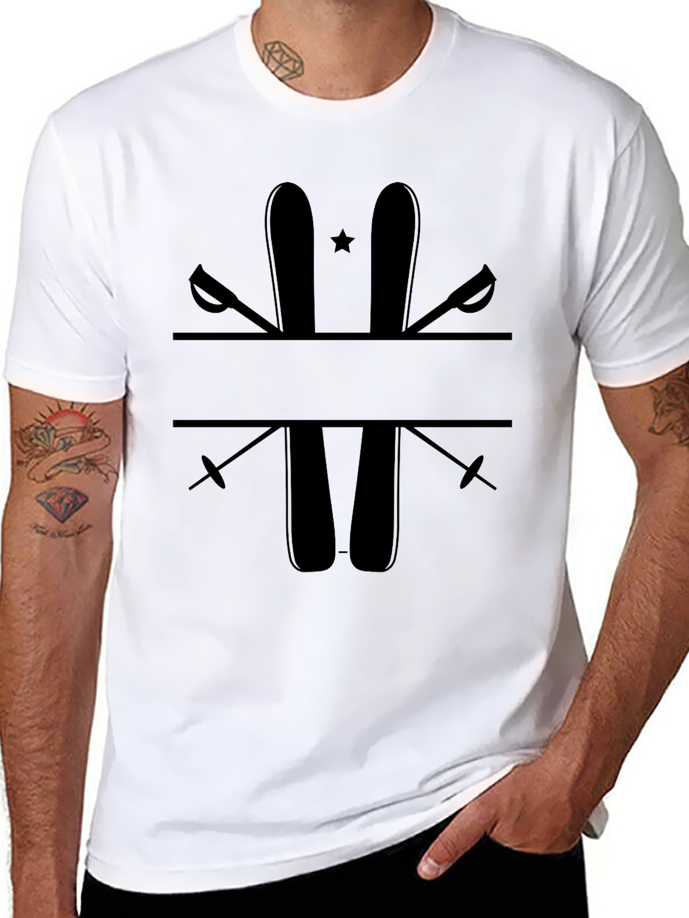 Ski & Poles Graphic Tee
